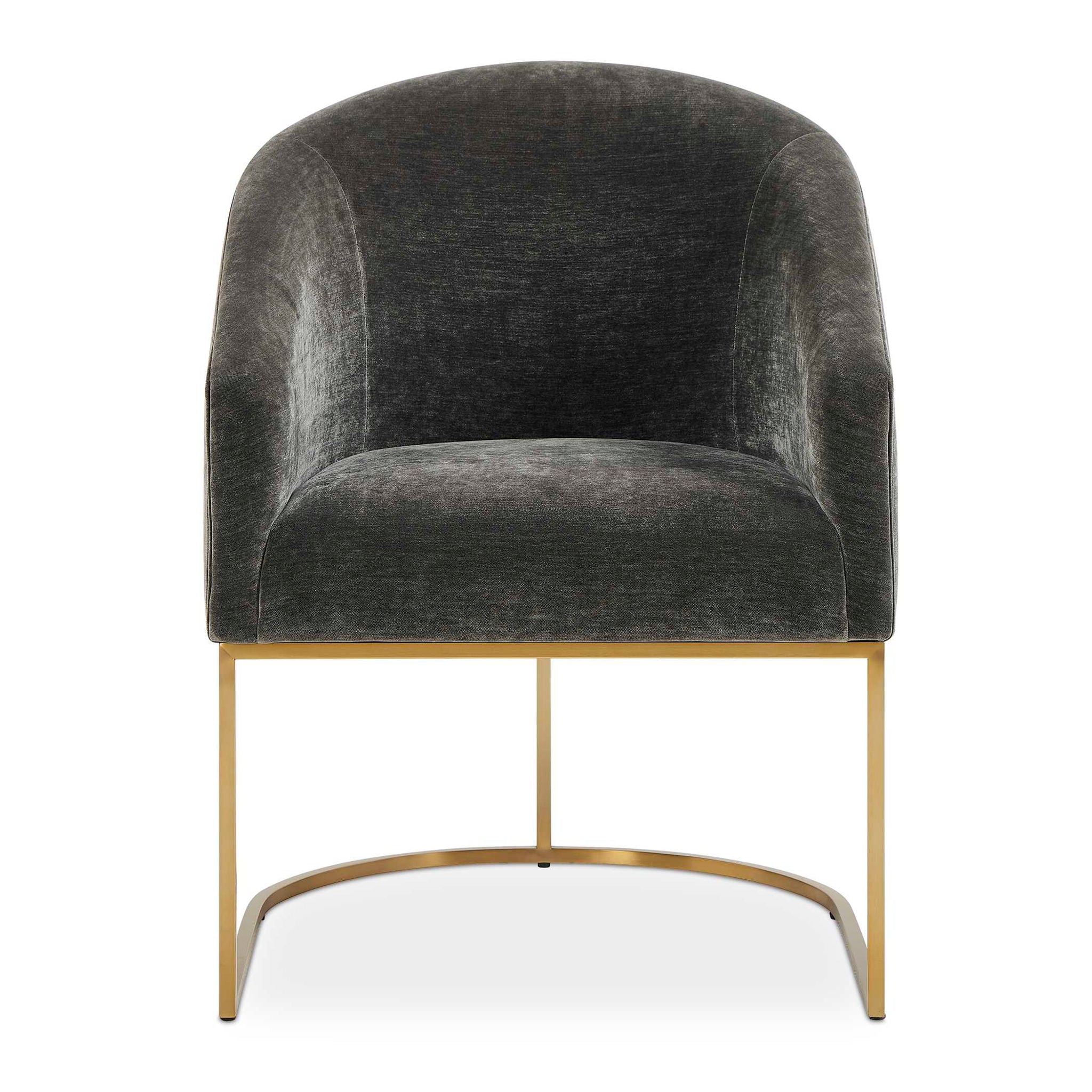 Hanni - Dining Chair - Charcoal / Gold