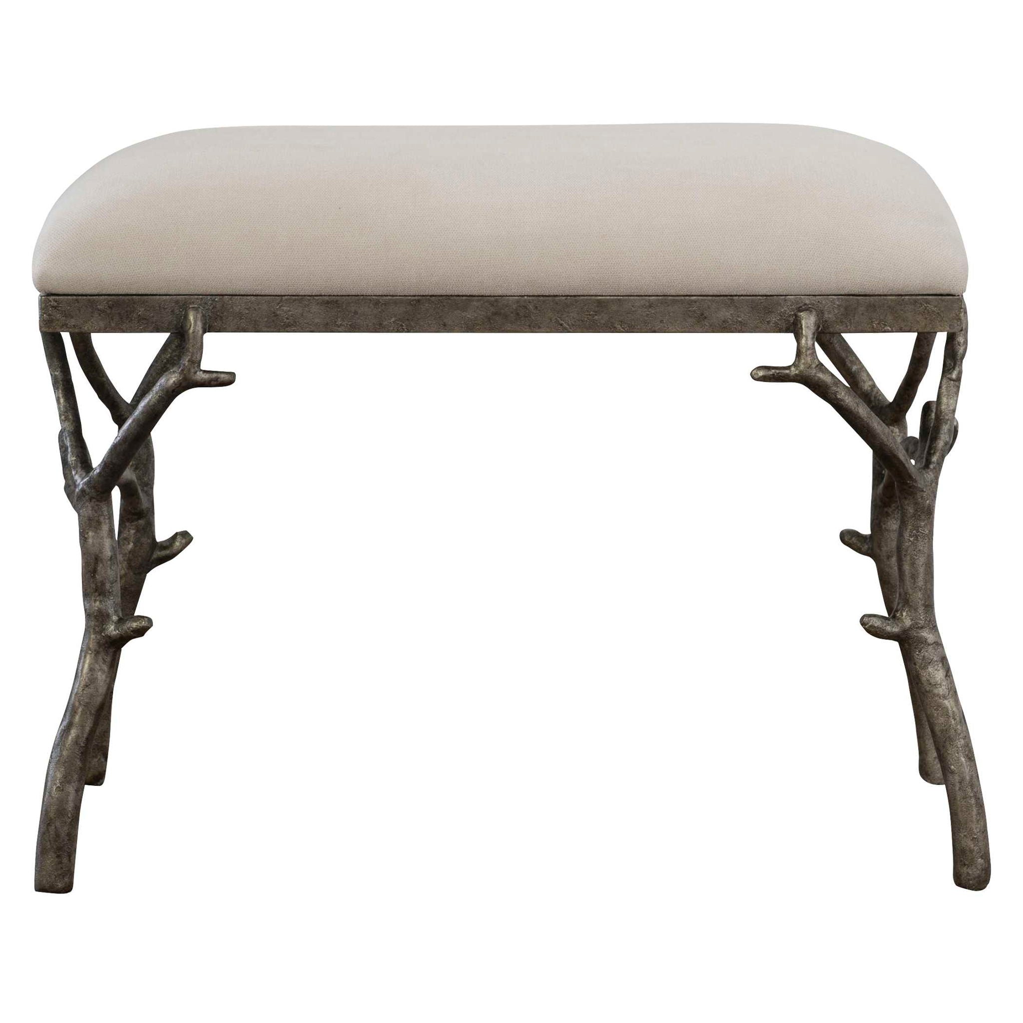 Lismore - Small Fabric Bench - Beige