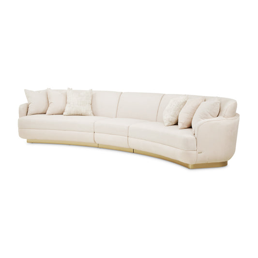Aurora Sectional sofa linen 3 pc