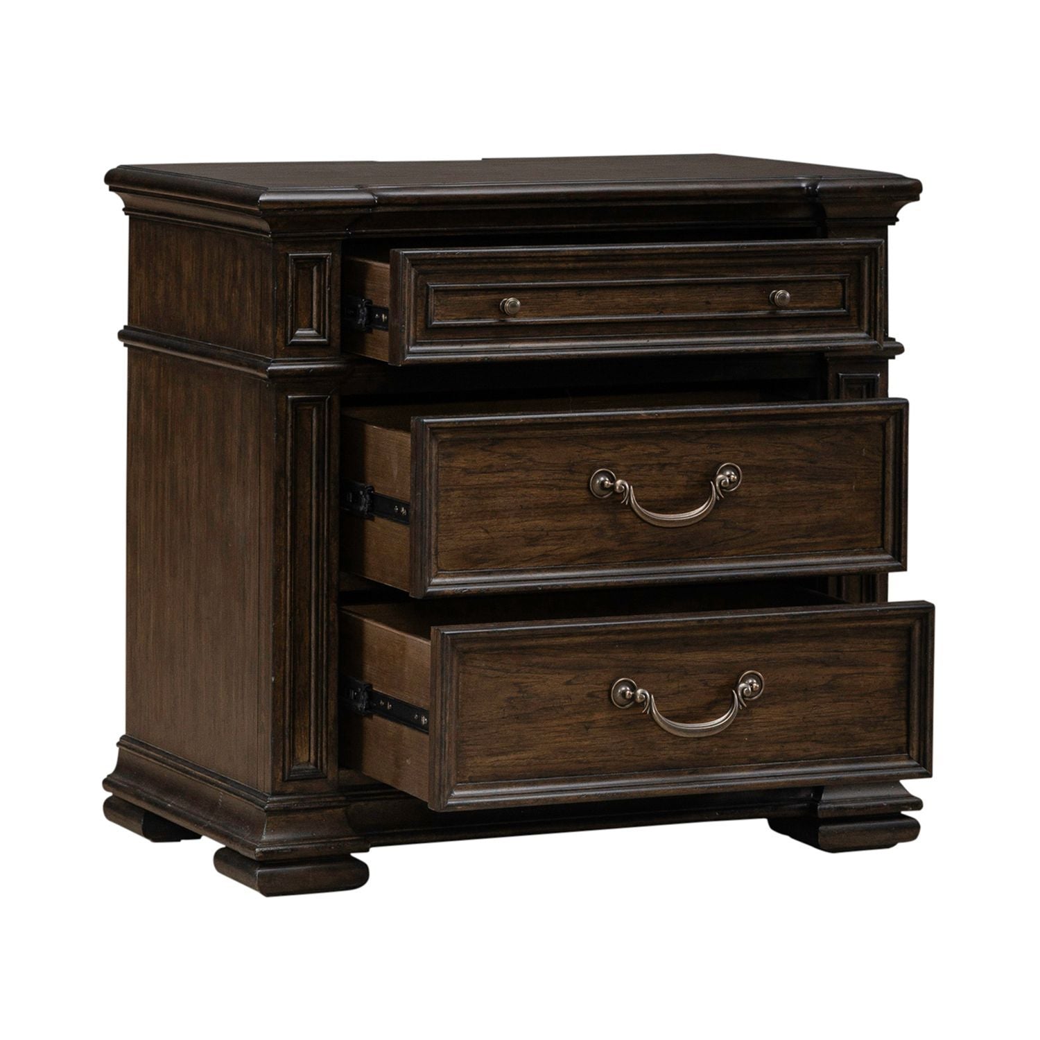 Provence Park - Nightstand With Charging Station - Brown
