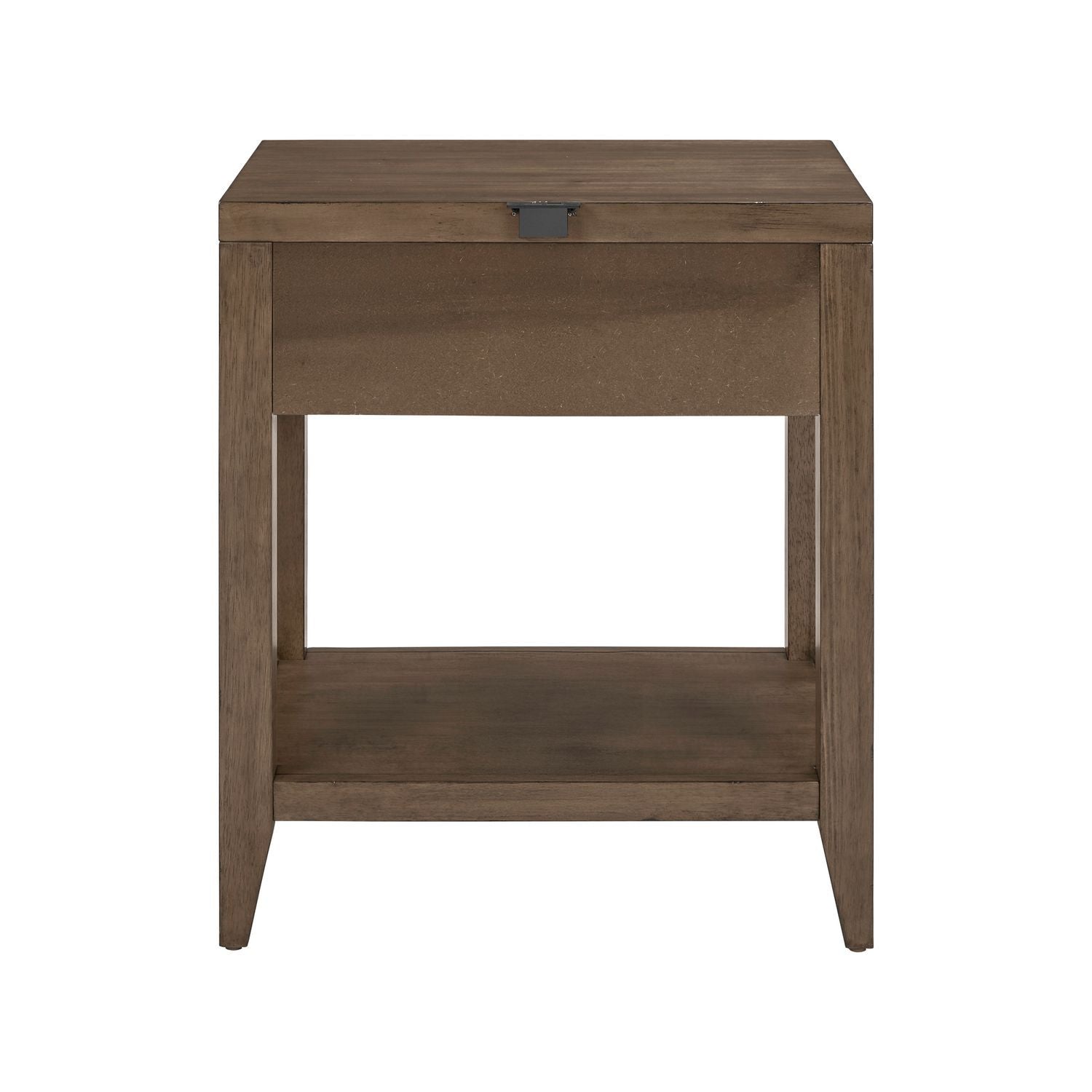 Shaker Lakes - Open Nightstand With Charging Station - Brown