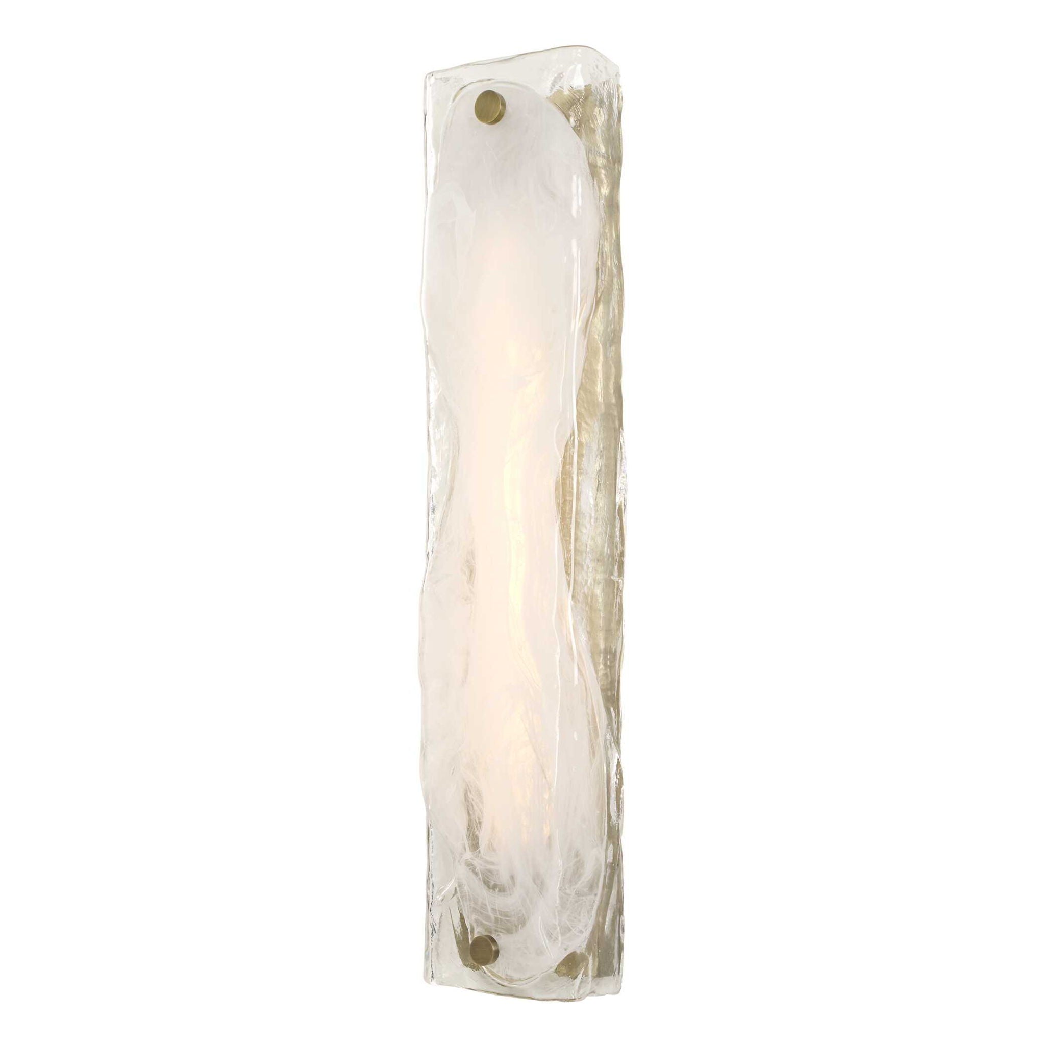 Taffy - 1 Light LED Swirl Glass Sconce - White