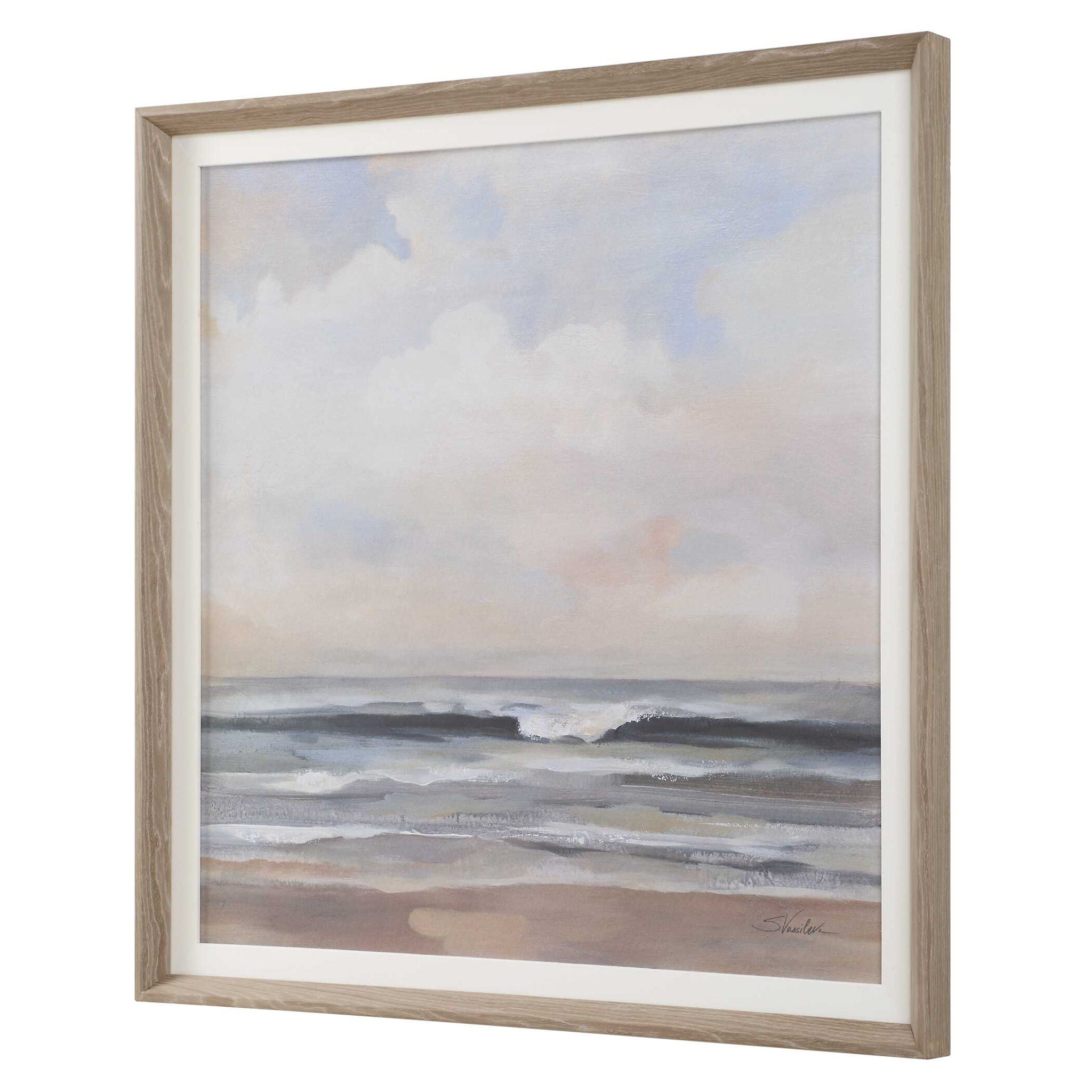 Haze - Framed Print - Light Gray