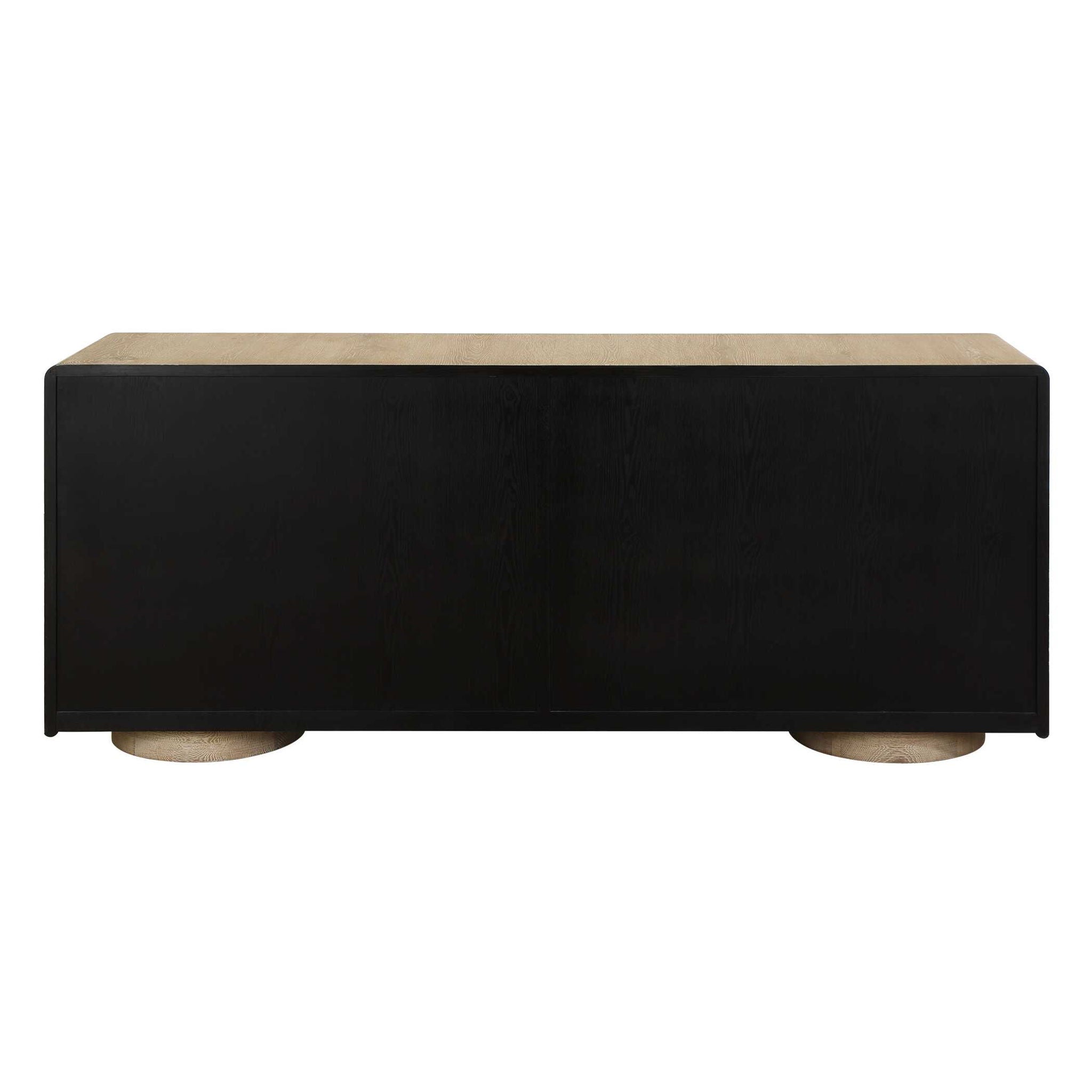 Evanston - 4 Door Natural Oak Cabinet - Woodtone