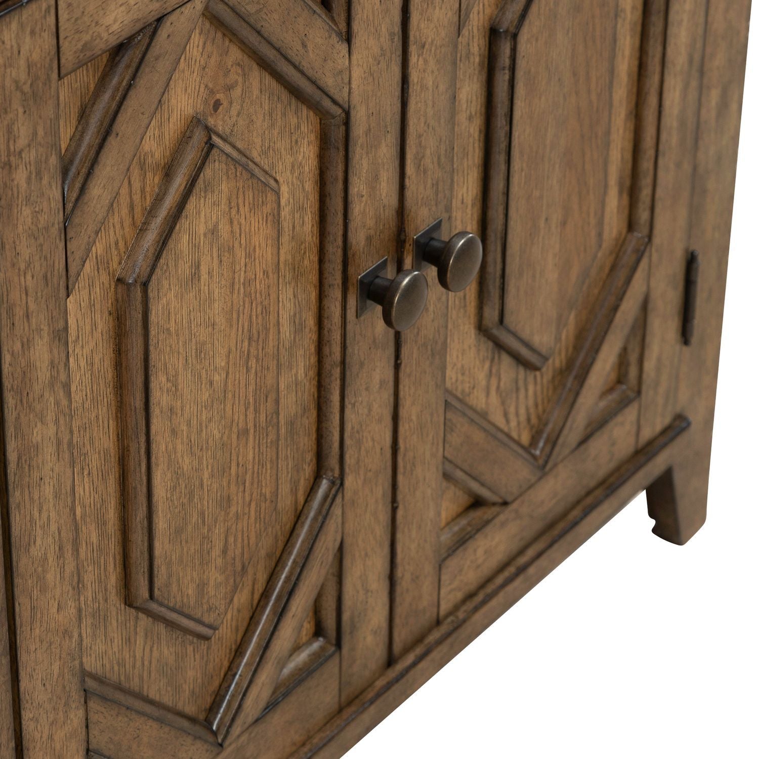 Carolina Park - 2 Door Bedside Chest With Charging Station - Brown