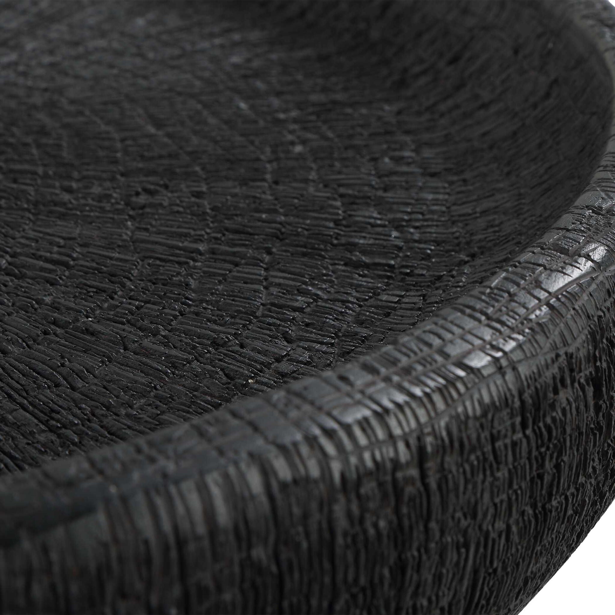 Resonance - Indoor-Outdoor Resin Bowl - Black