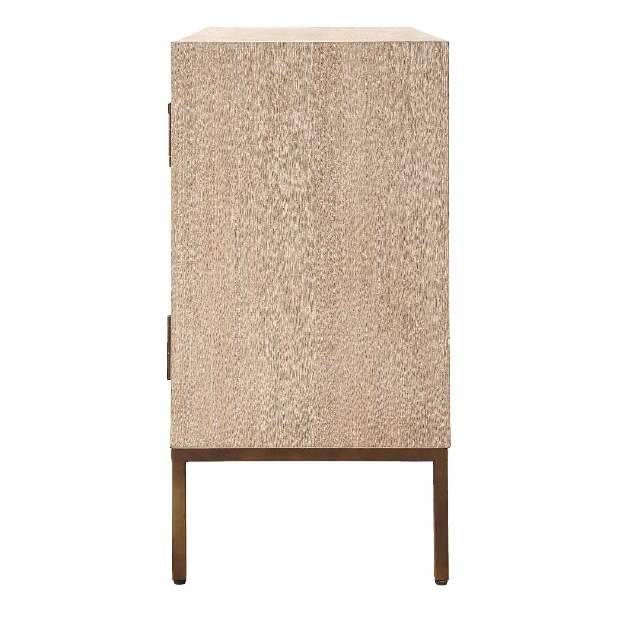 Weimar - 2 Door Cabinet - White / Woodtone