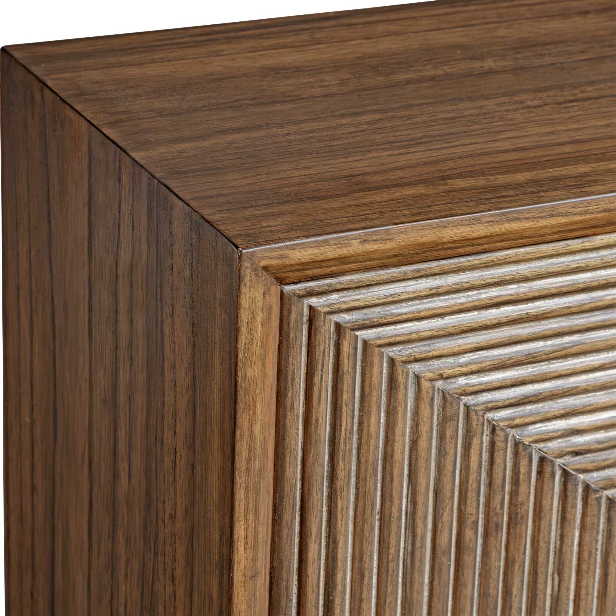 Bottom Line - 2 Door Wood Cabinet - Woodtone