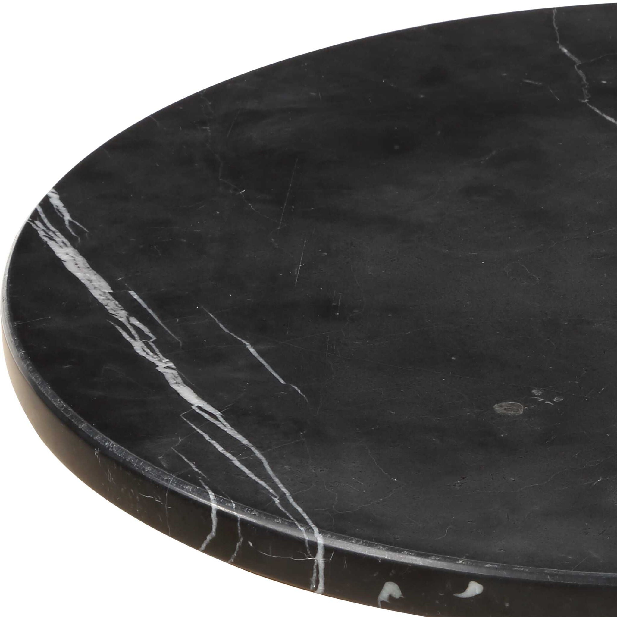 Rosston - Marble Accent Table - Black