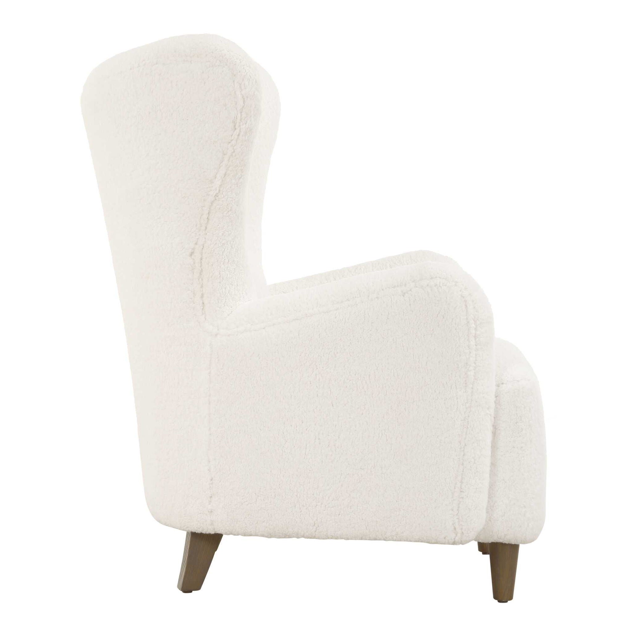 Ingel - Wingback Armchair - White
