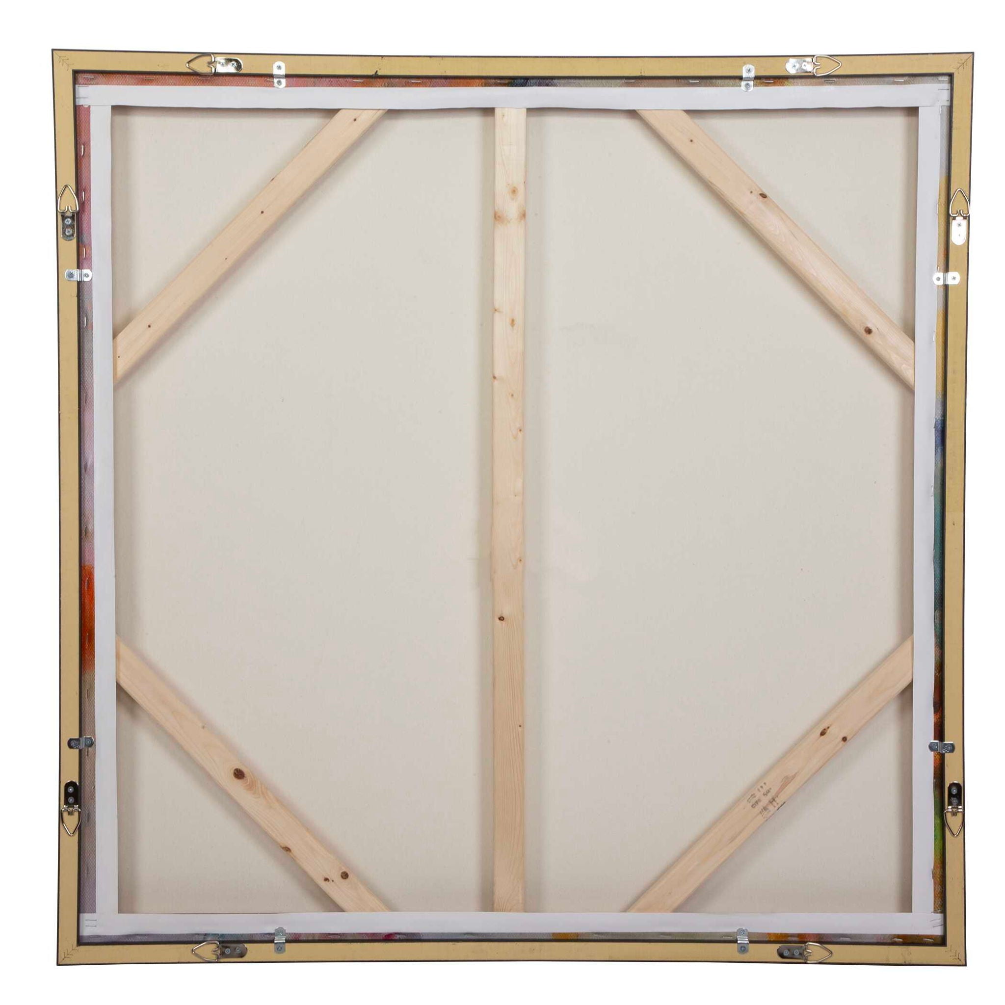 A Colorful Mindset - Framed Abstract Art - Gold