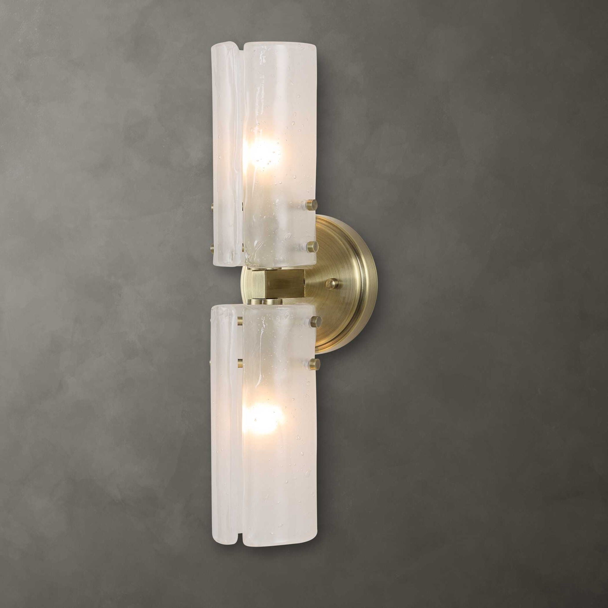 Mistie - 2 Light Glass Sconce - Bronze