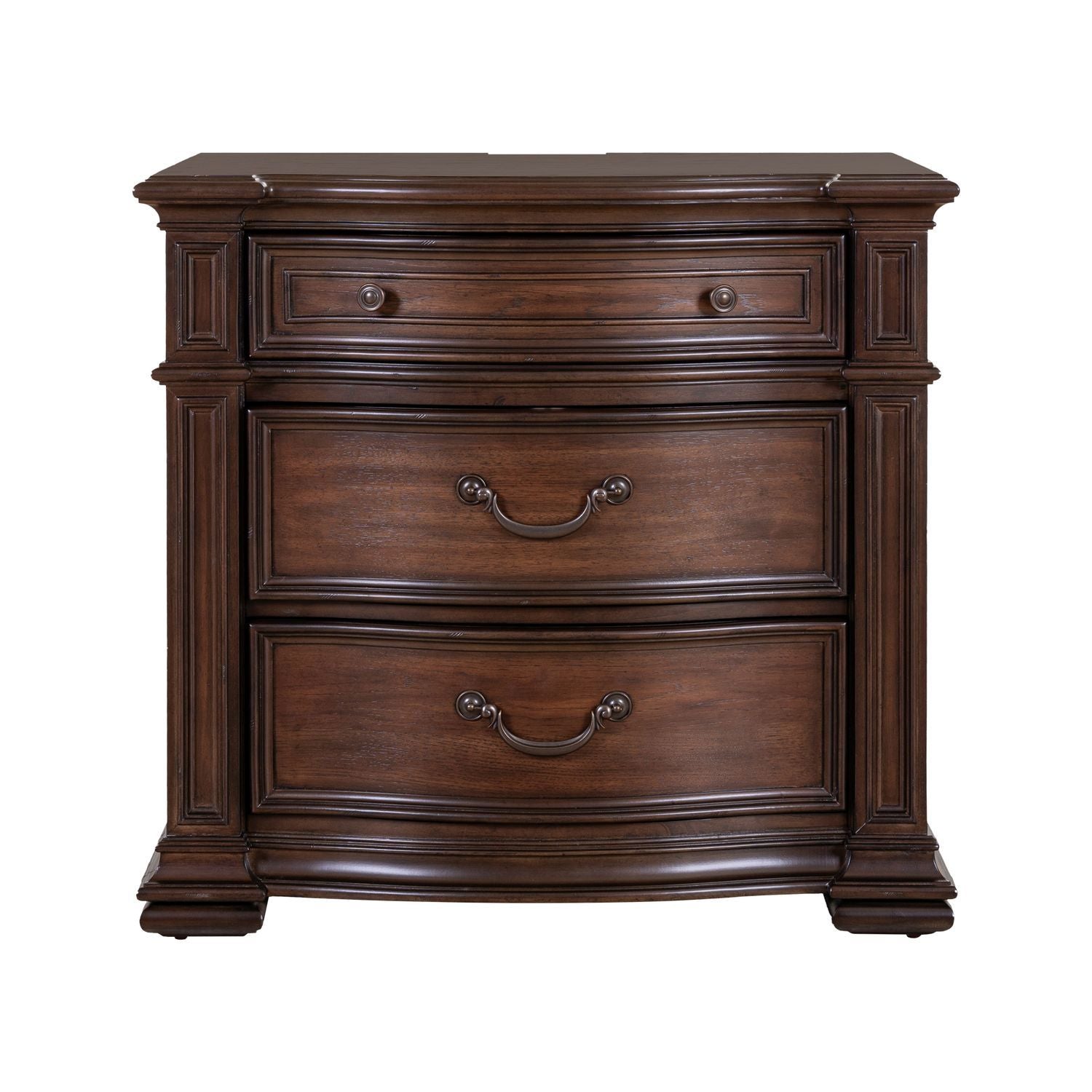 Provence Park - Bedside Chest With Charging Station - Brown