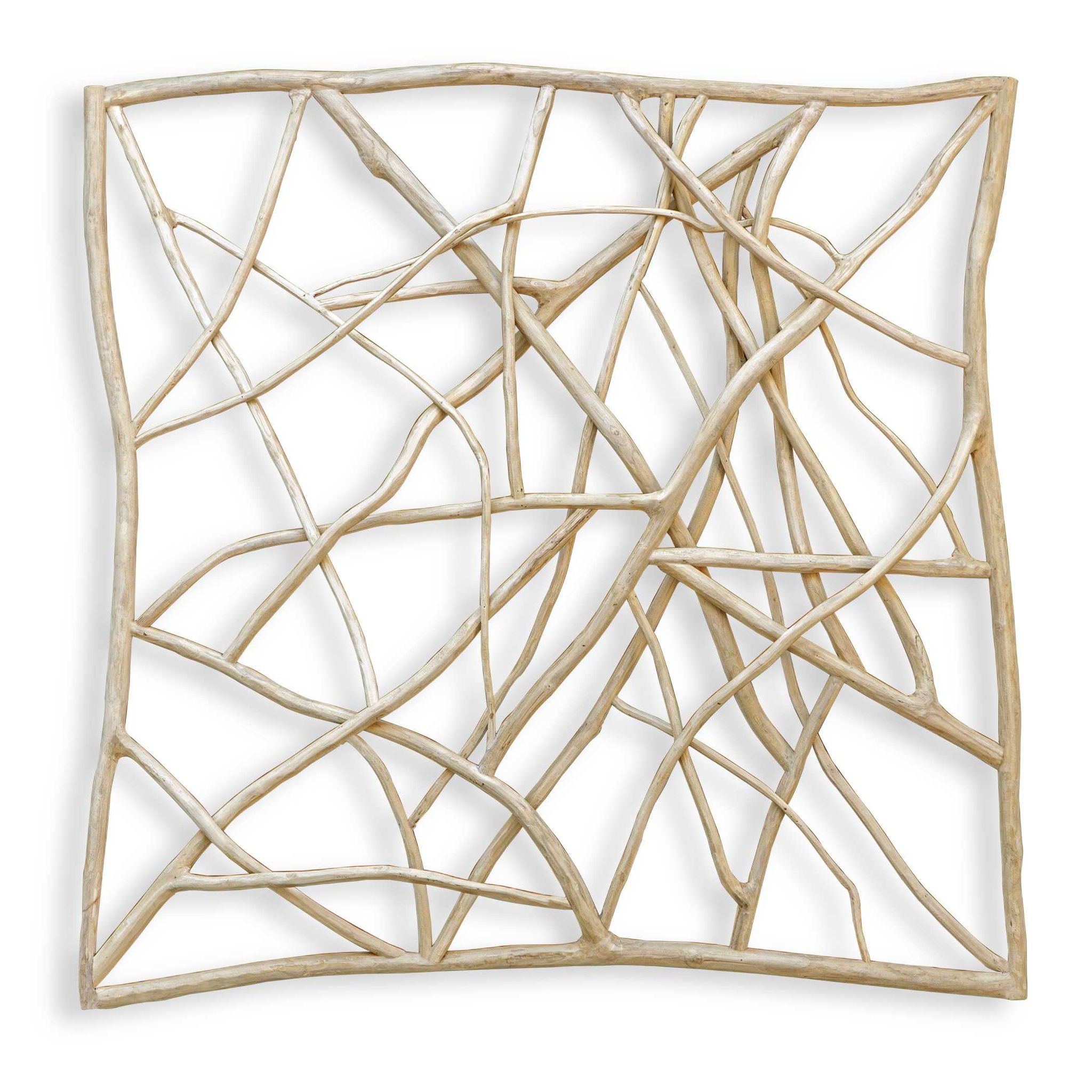 Tangled Up - Outdoor Teak Wall Decor - Woodtone