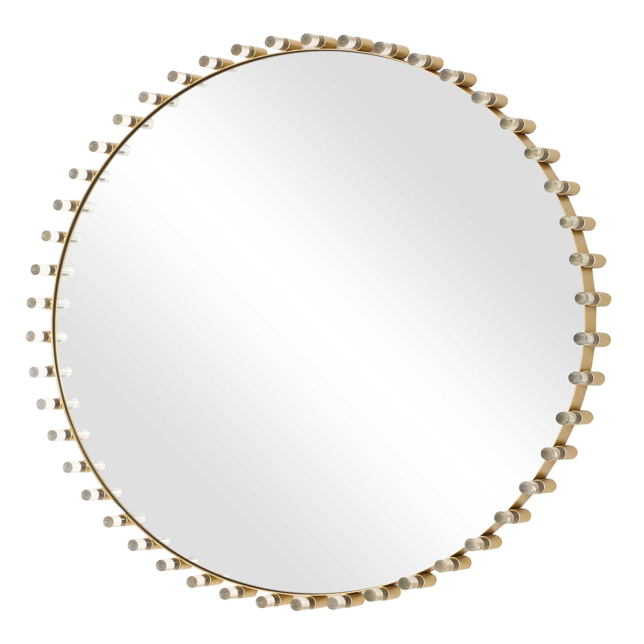 Avelyne - Round Mirror - Gold