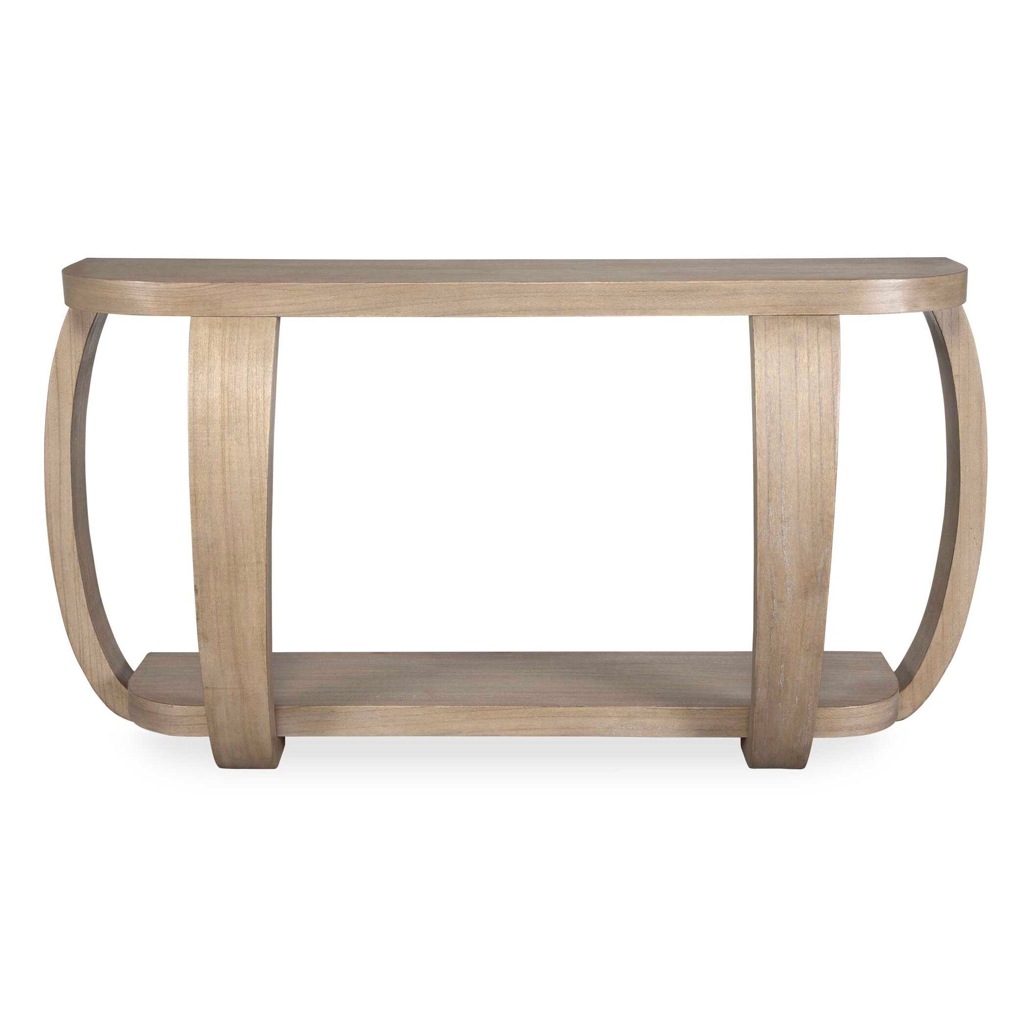 Adona - Wood Console Table - Light Brown