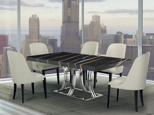 Aurora Rec Dining Table/Italian