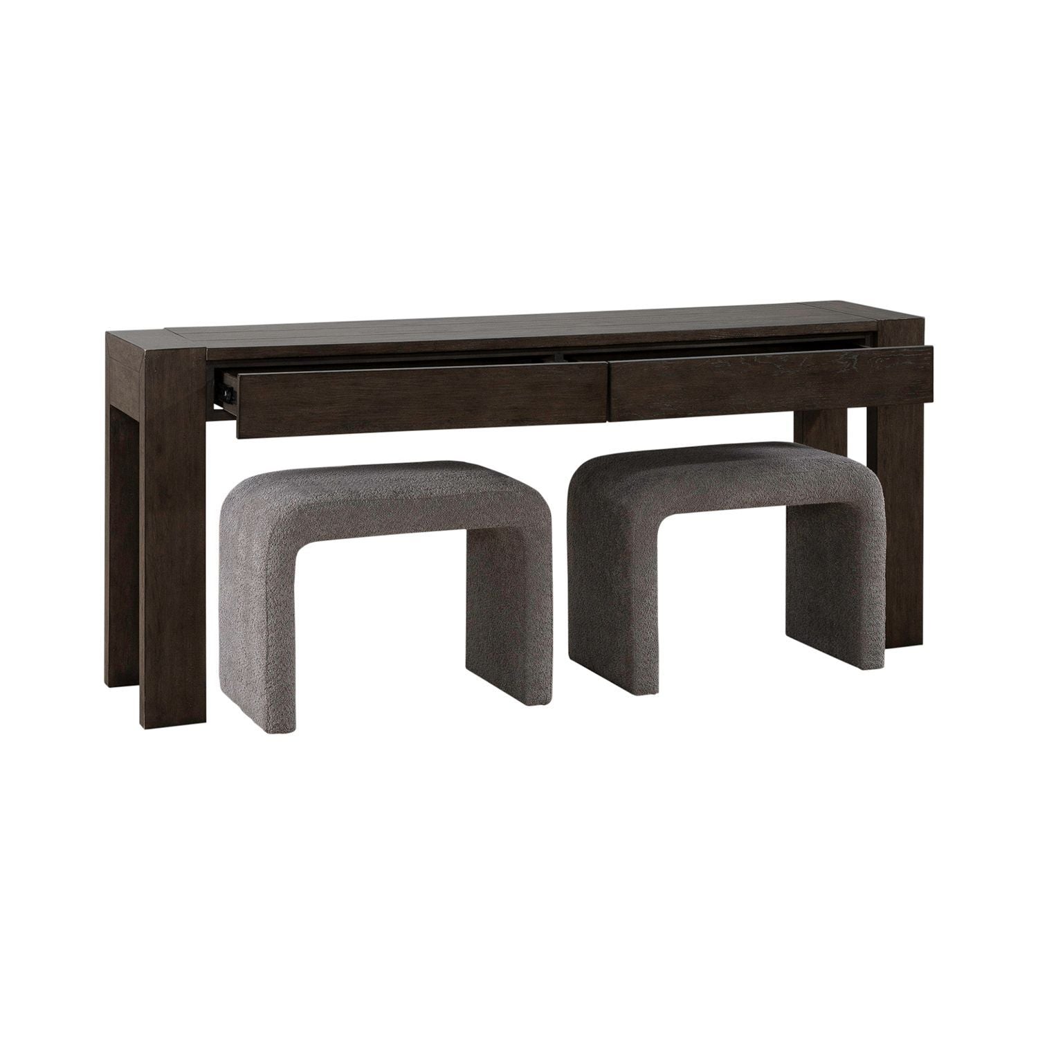 Cascade Falls - 3 Piece Set - Satin Espresso / Gray