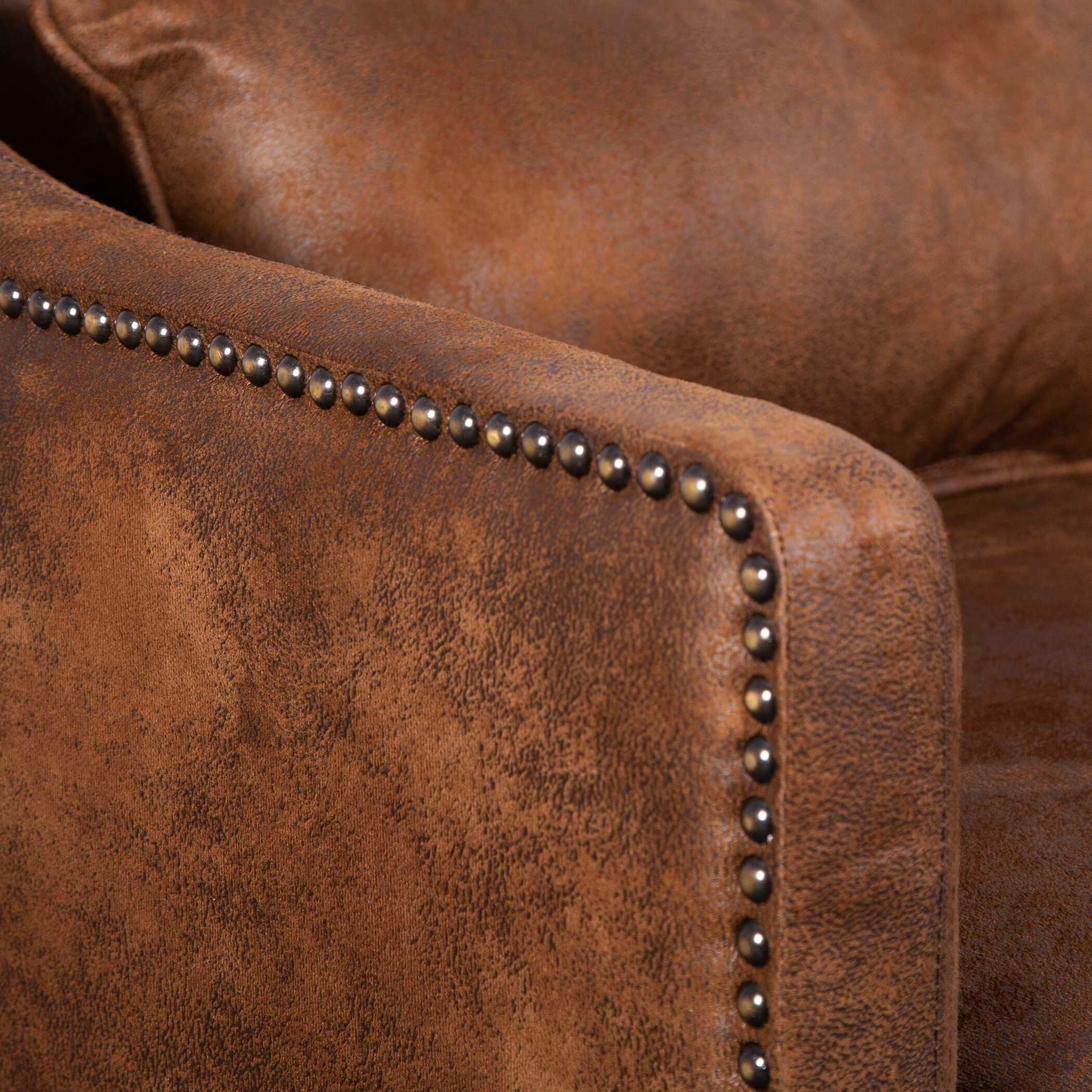 Clay - Leather Armchair - Dark Brown