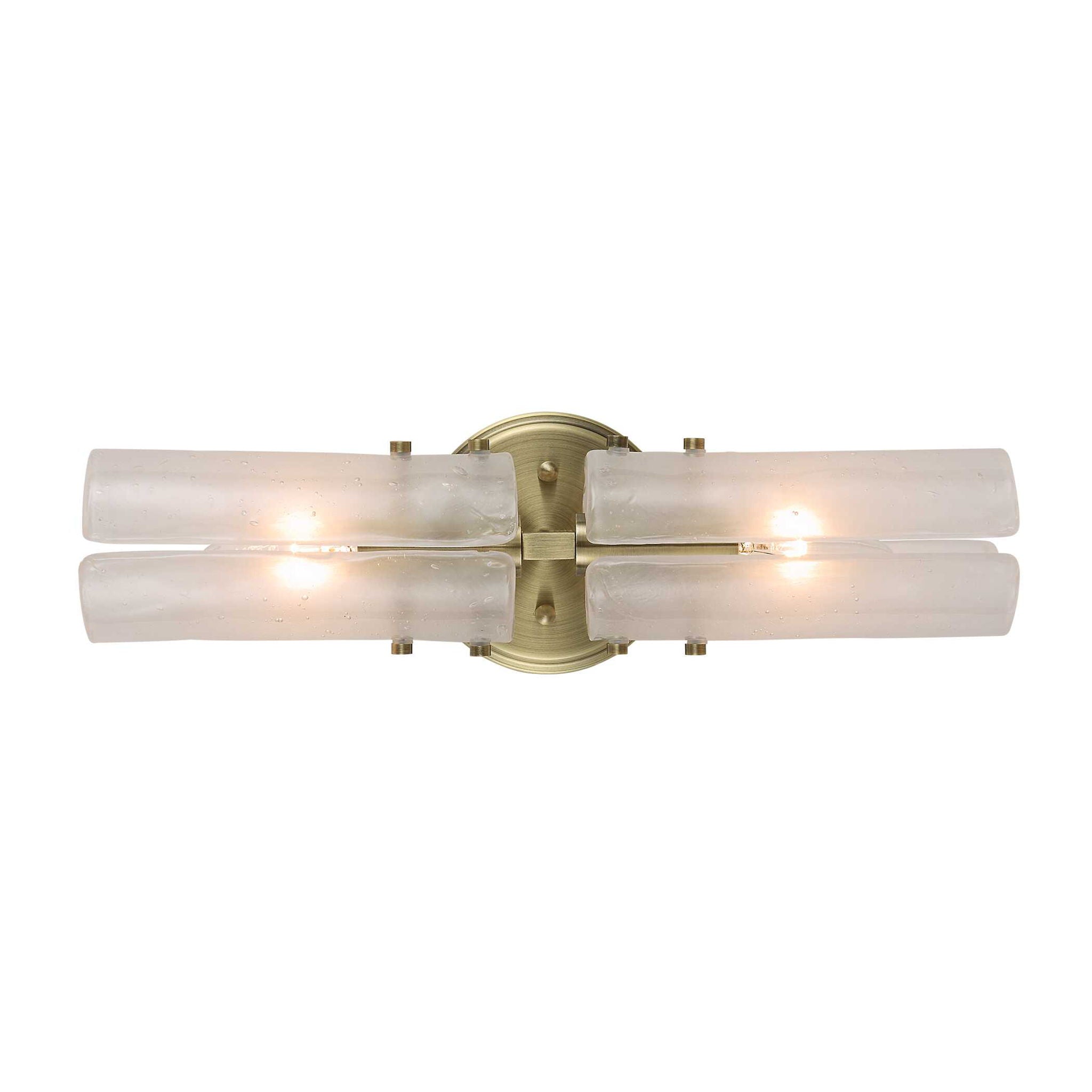 Mistie - 2 Light Glass Sconce - Bronze
