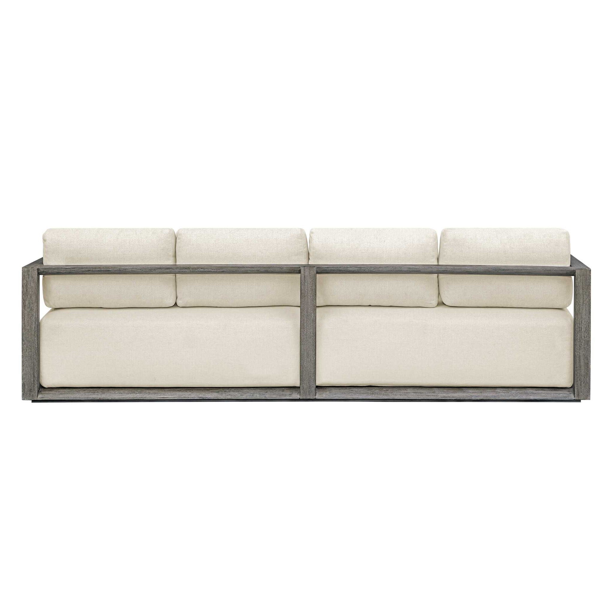 Remsen - Outdoor Sofa - White / Brown