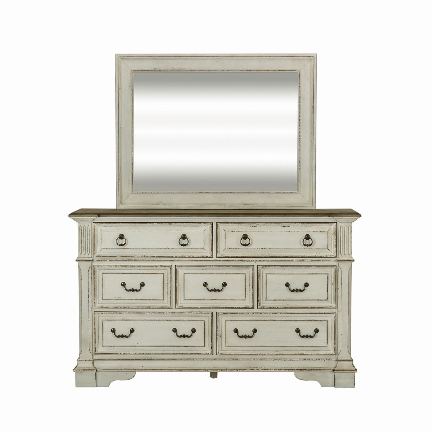 Abbey Park - Mirror - White