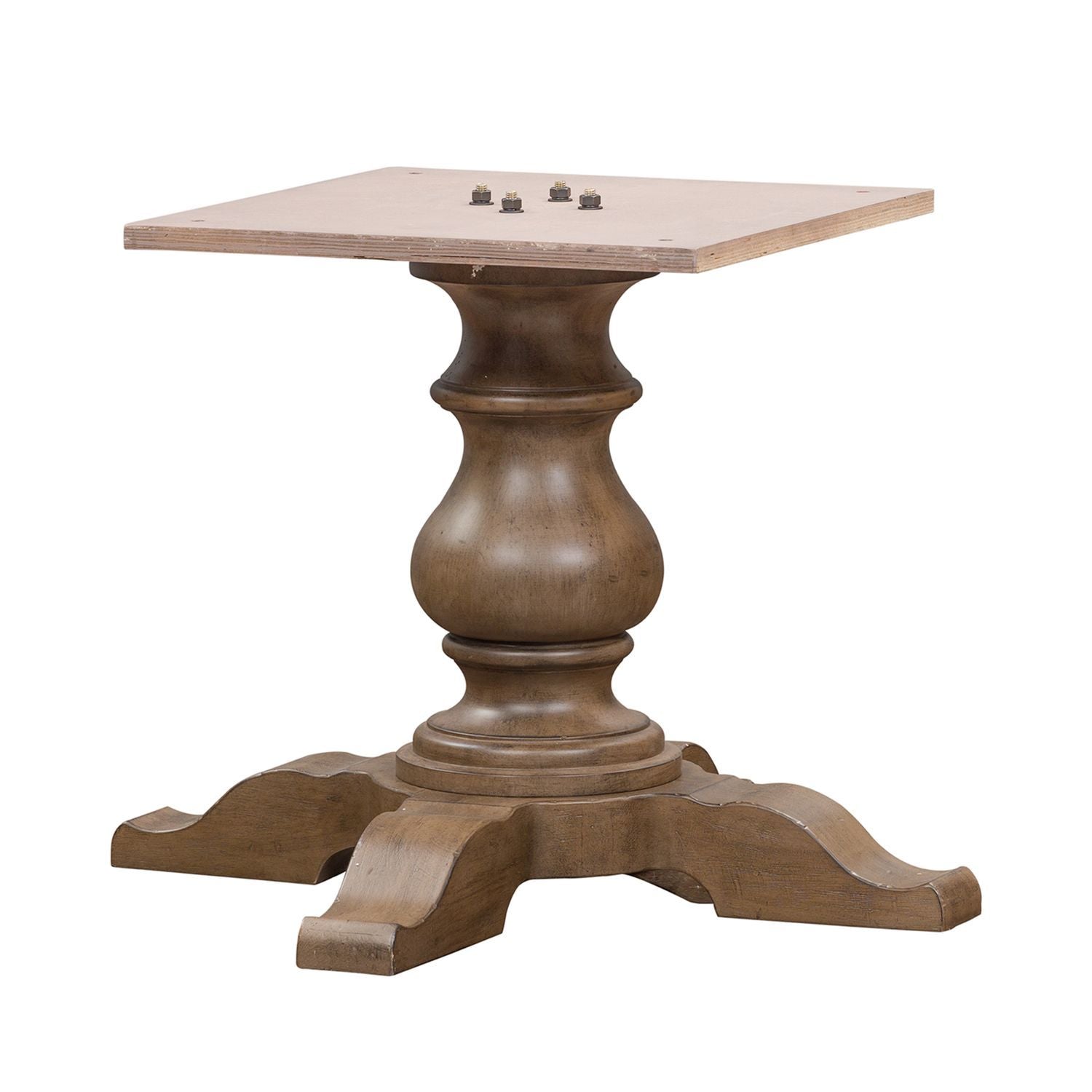 Americana Farmhouse - 5 Piece Pedestal Table Set - Light Brown