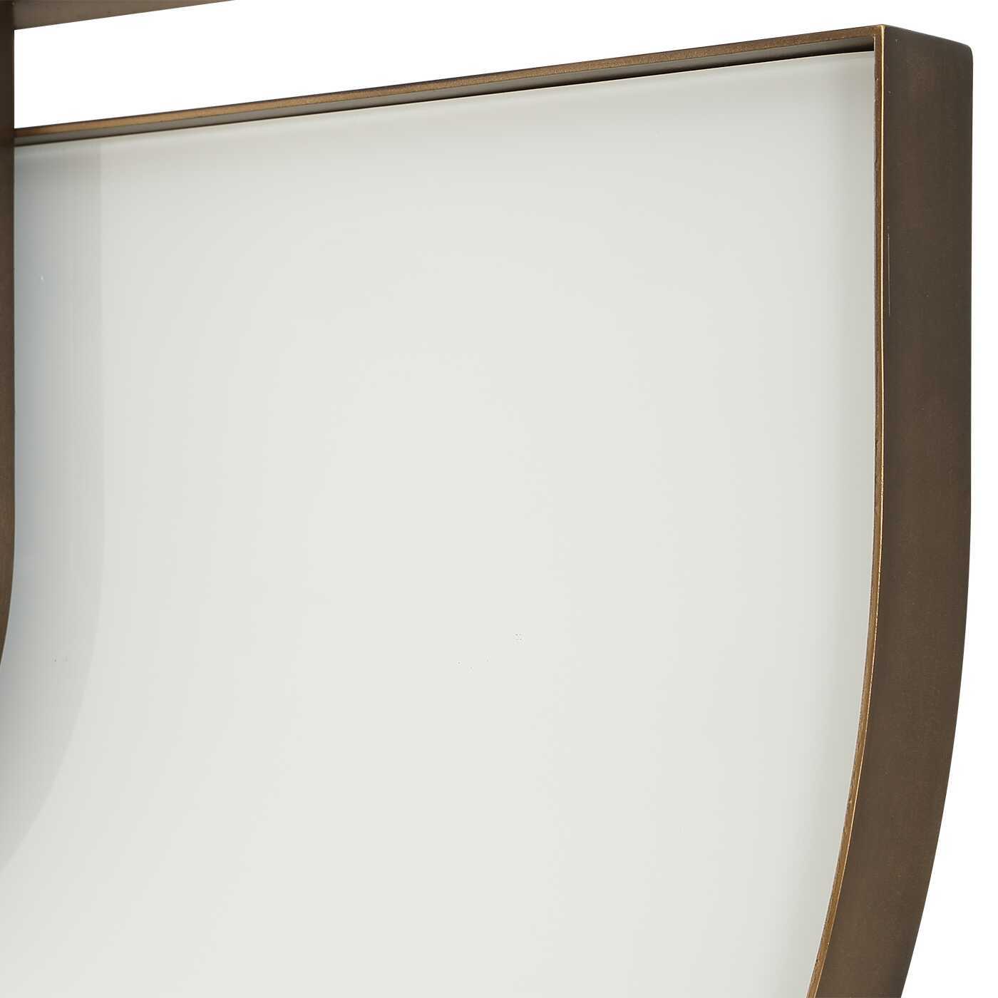 Encase - Modern Oval Mirror - White