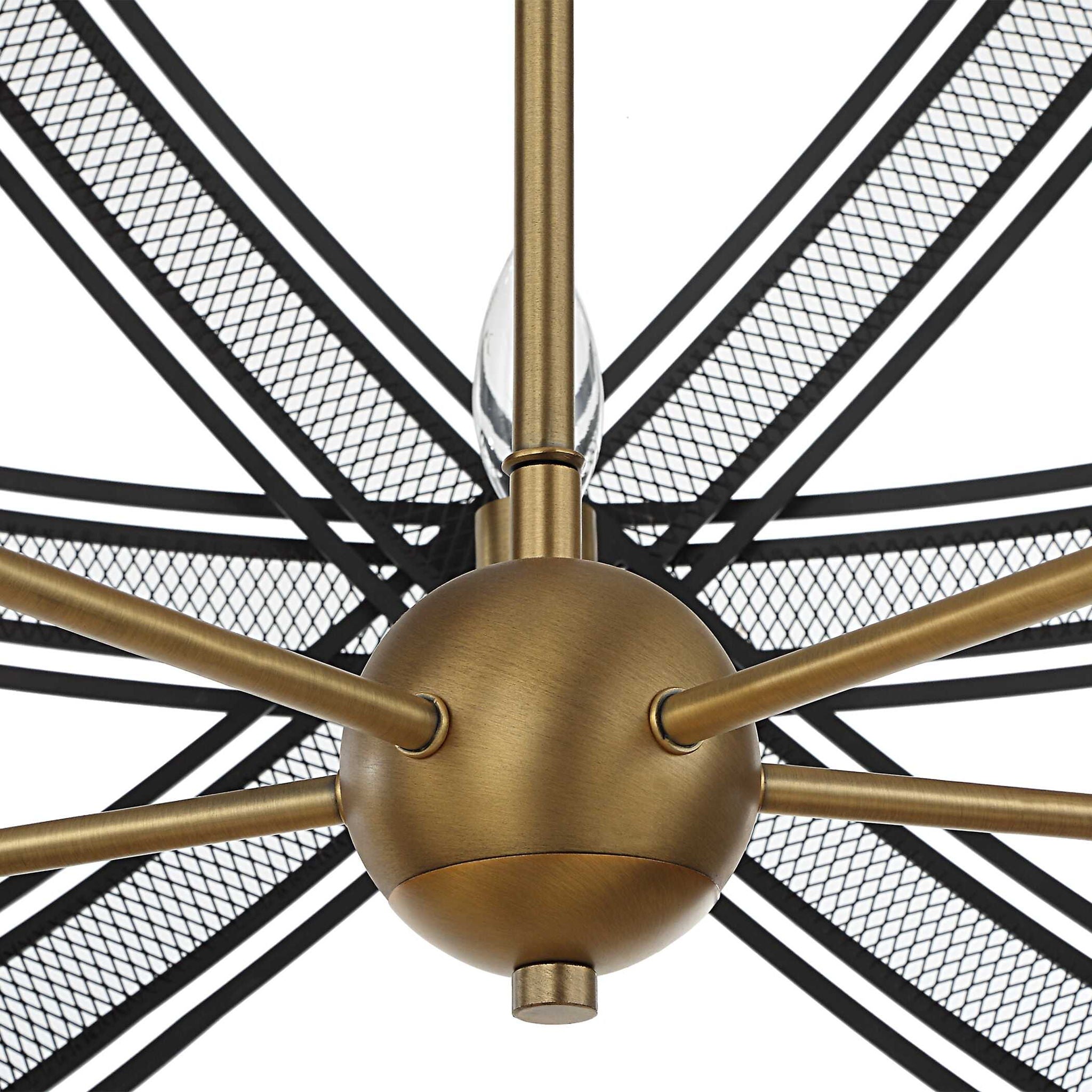 Spherical - 5 Light Pendant - Black