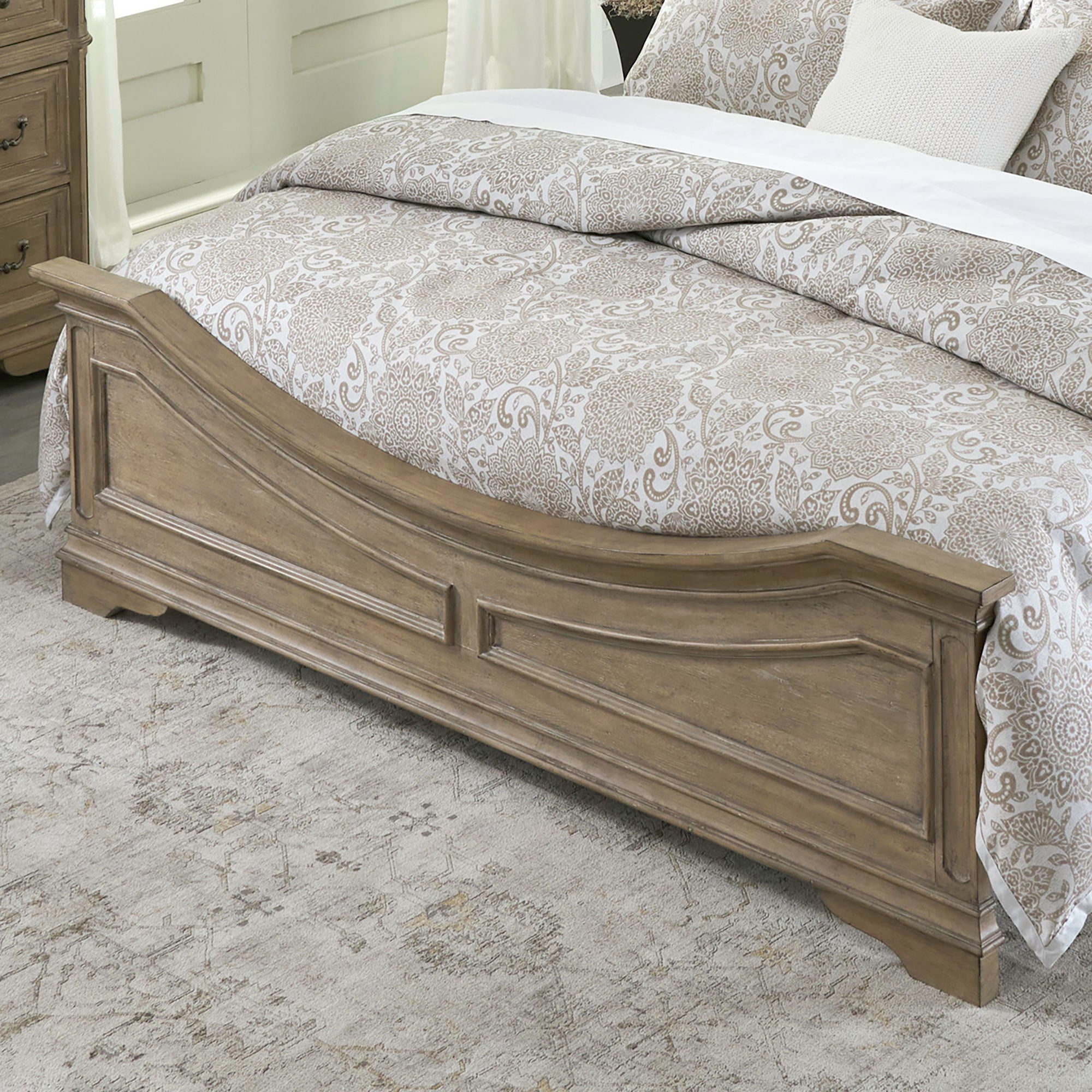 Magnolia Manor - King Panel Footboard - Light Brown