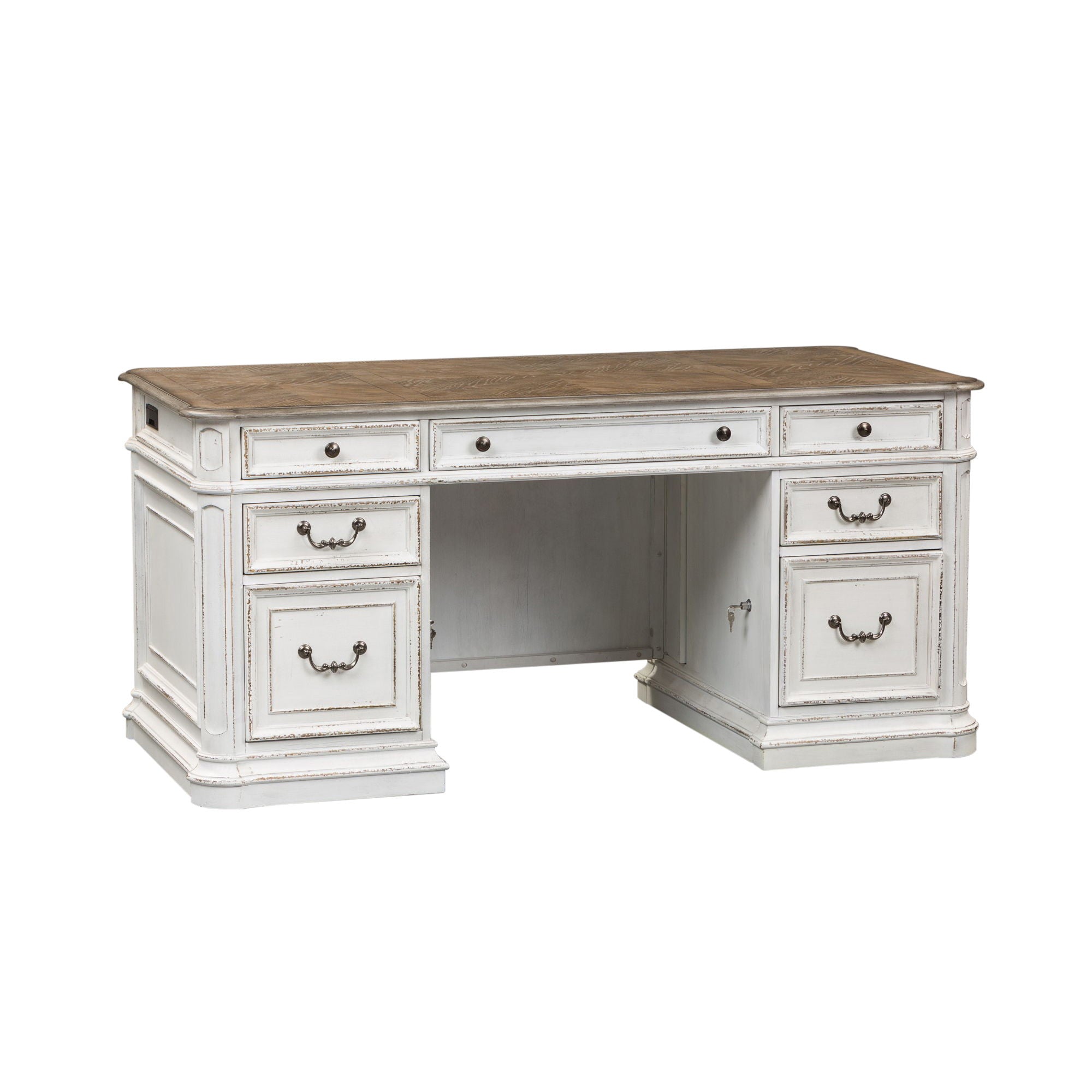 Magnolia Manor - Jr Executive Desk Top - White