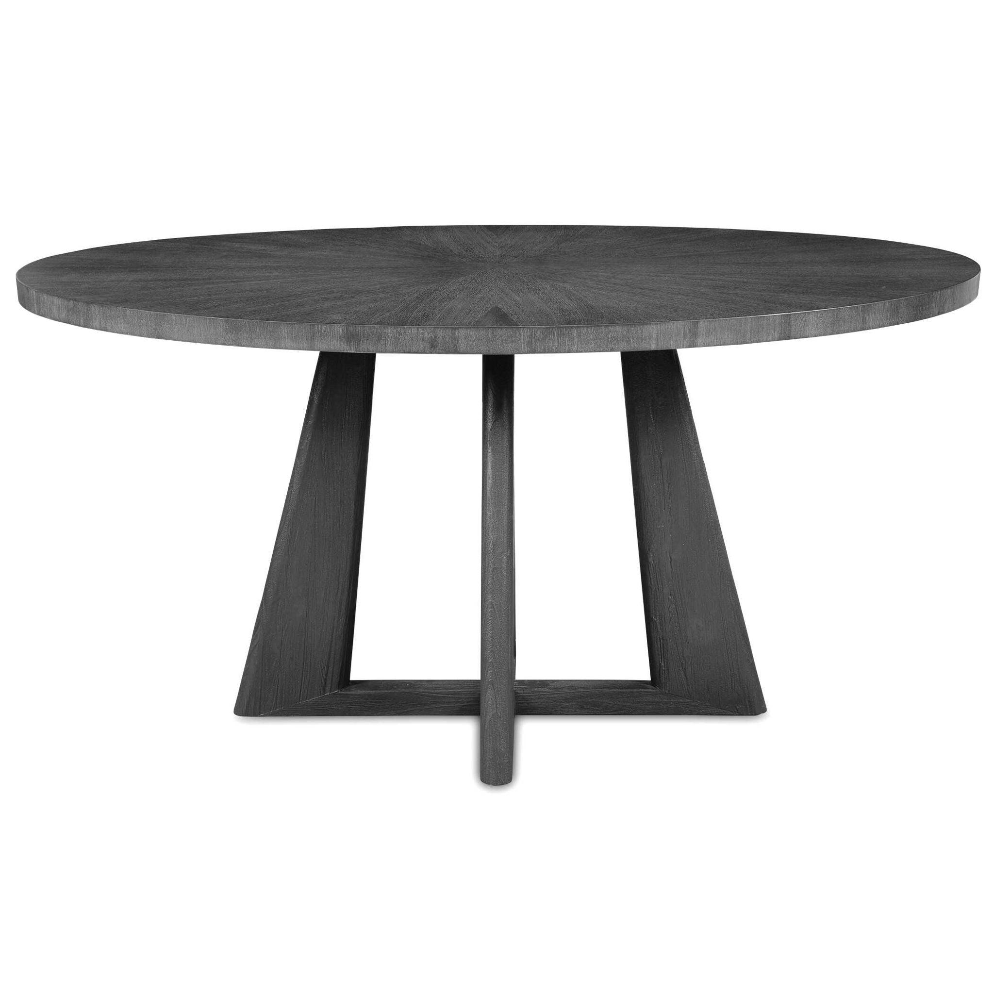 Pulsar - Round Walnut Dining Table - Gray