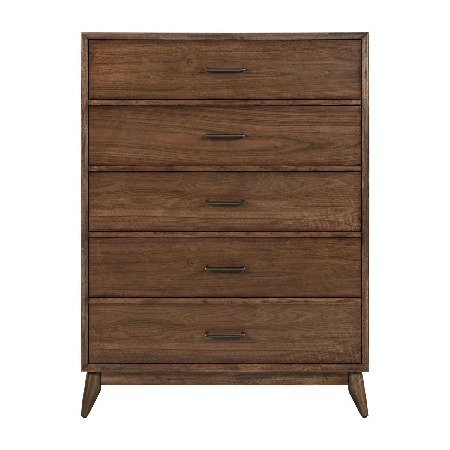 Century Modern - 5 Drawer Chest - Walnut