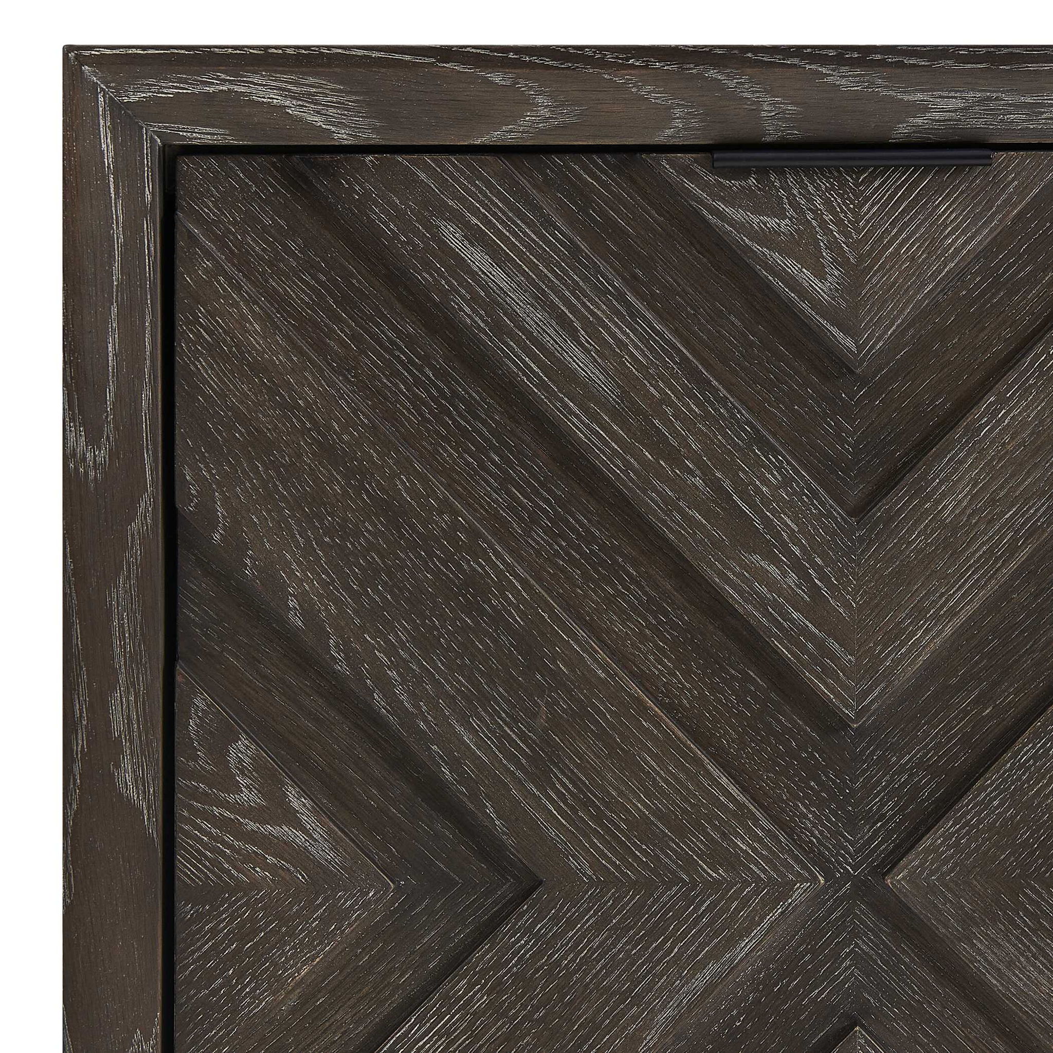 Barrett - Oak Cabinet - Dark Charcoal