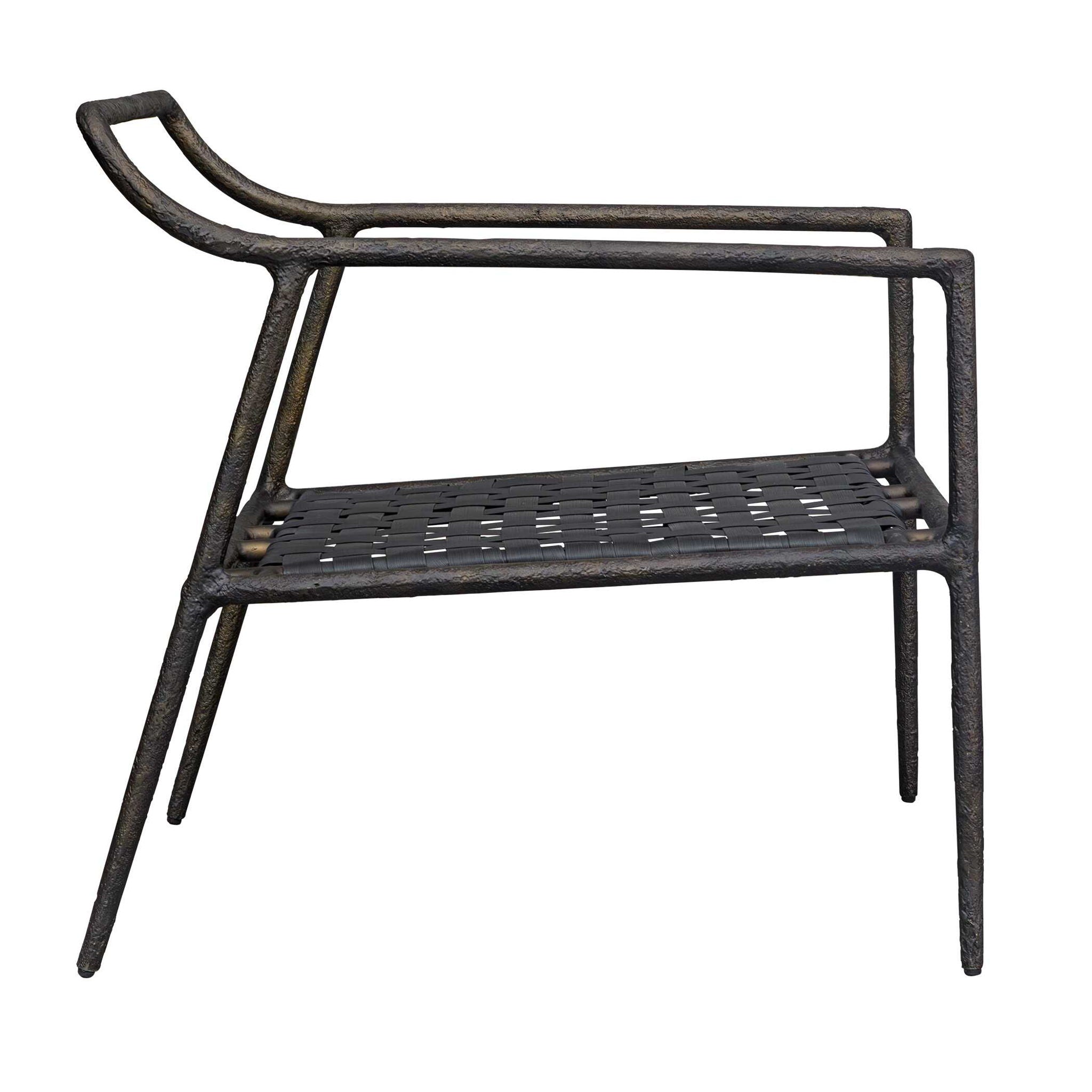 Thayer - Outdoor Upholstered Lounge Chair - Bronze / White