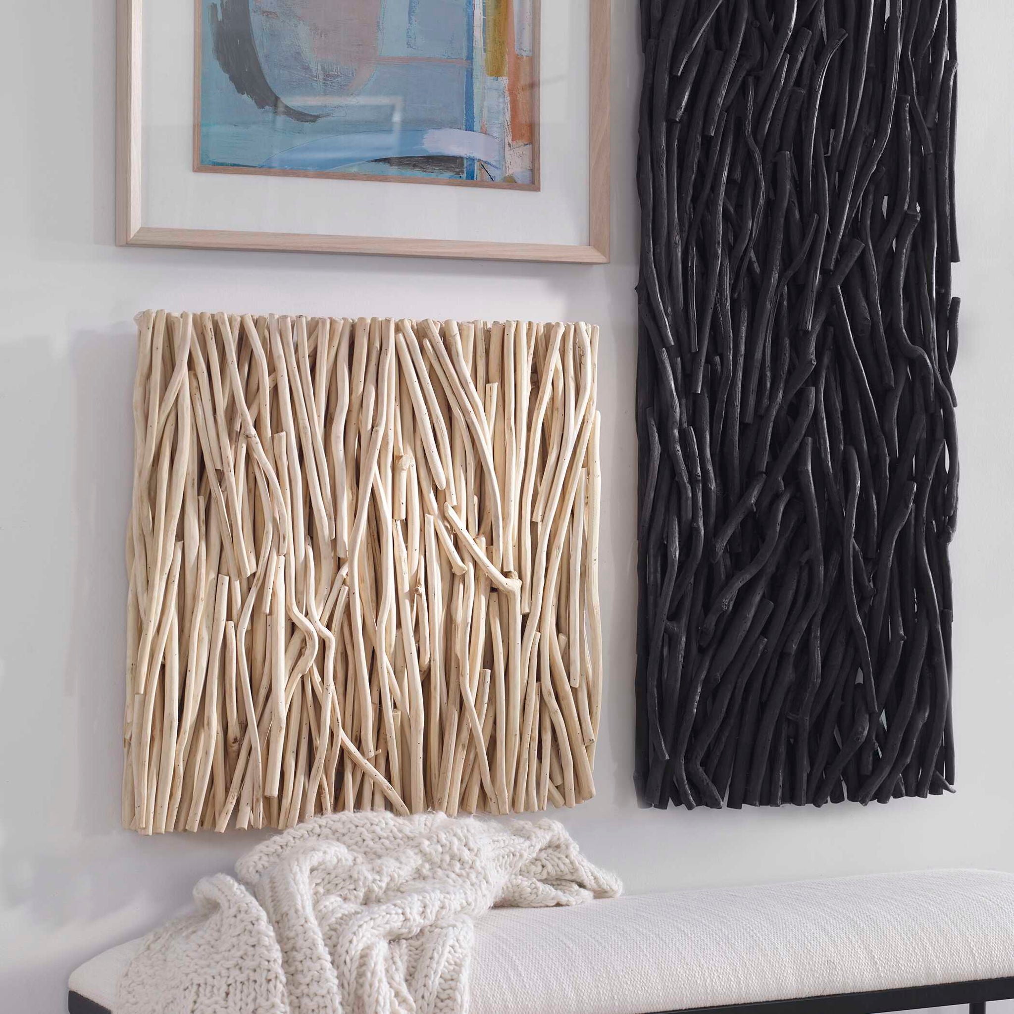 Gathered Teak - Square Wood Wall Decor