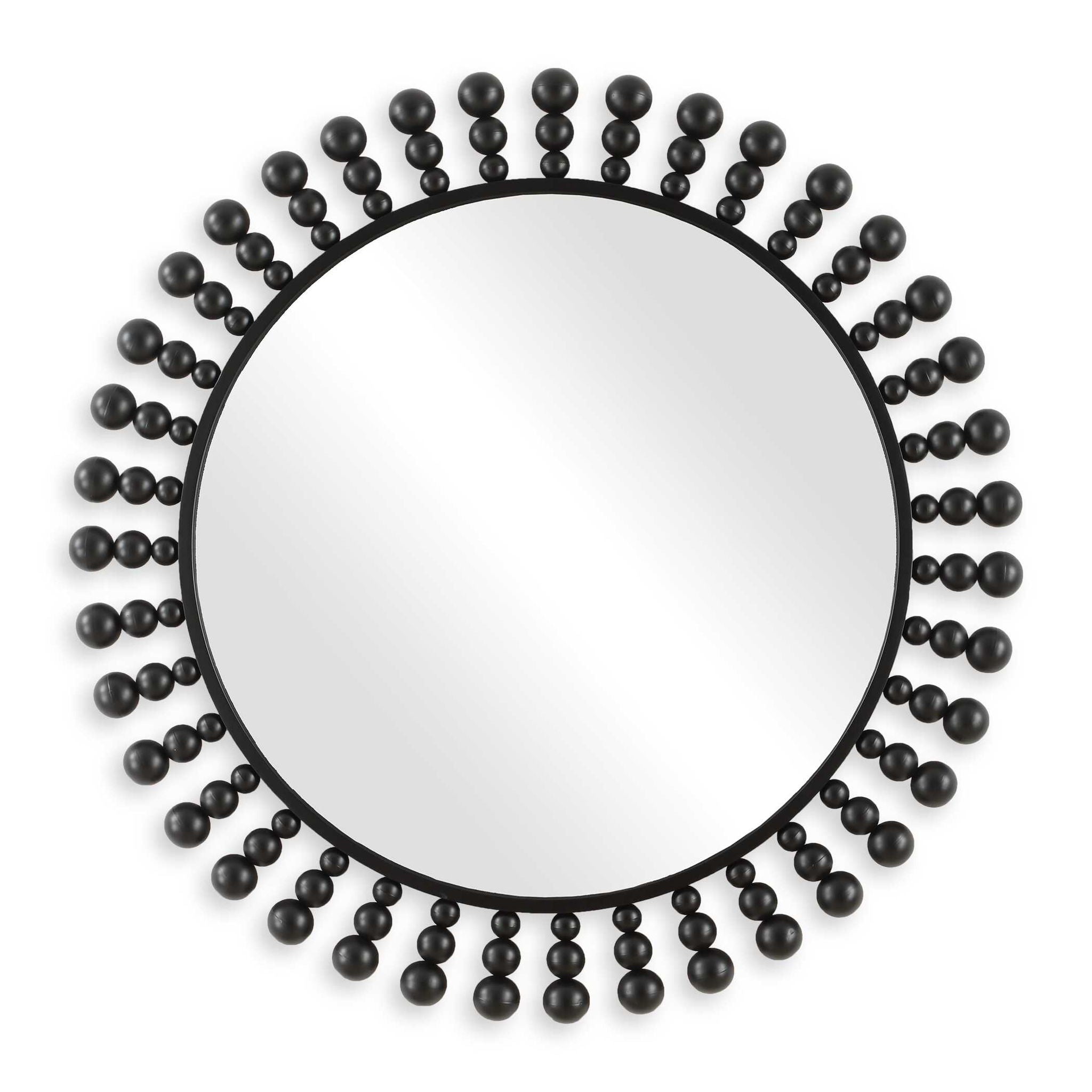 Aziel - Round Mirror - Black