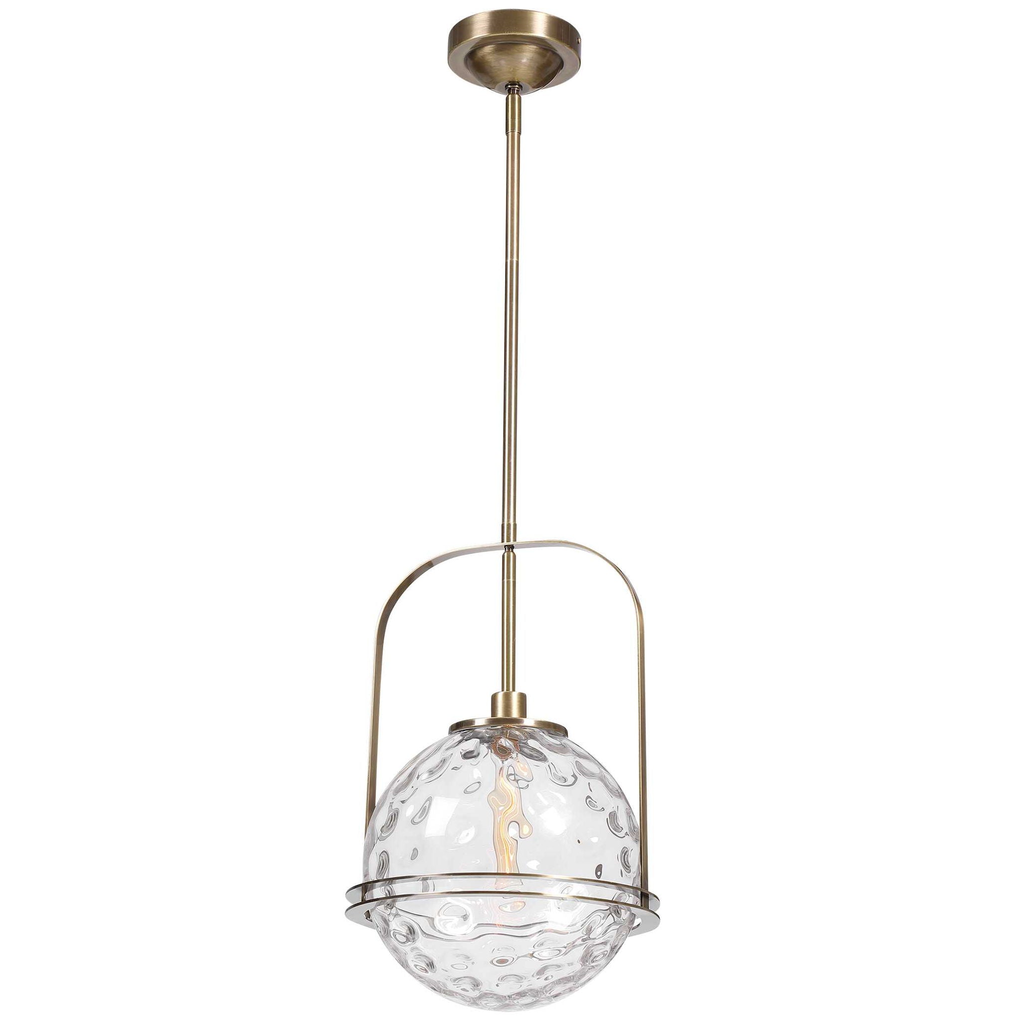 Mimas - 1 Light Globe Pendant - Gold