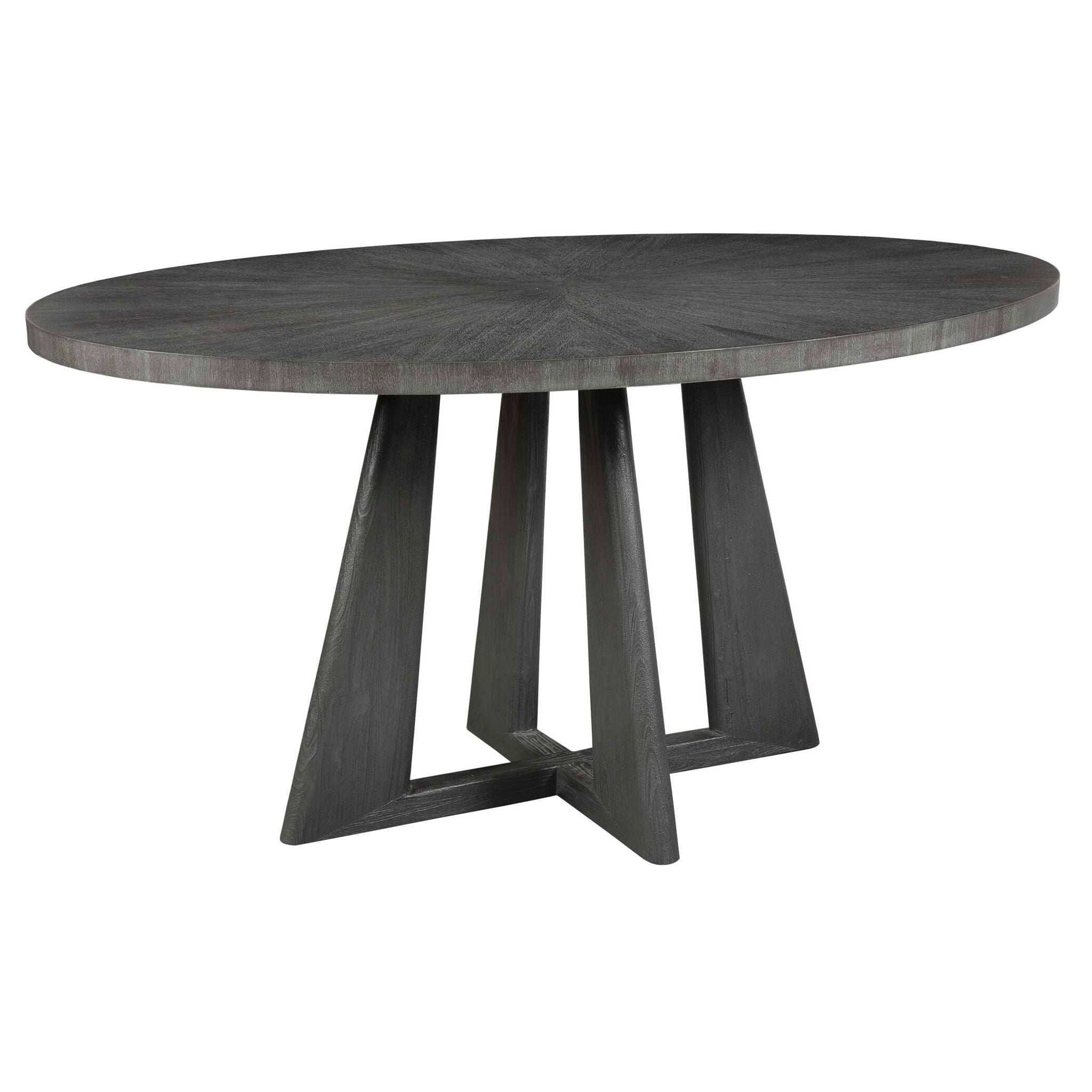 Pulsar - Round Walnut Dining Table - Gray