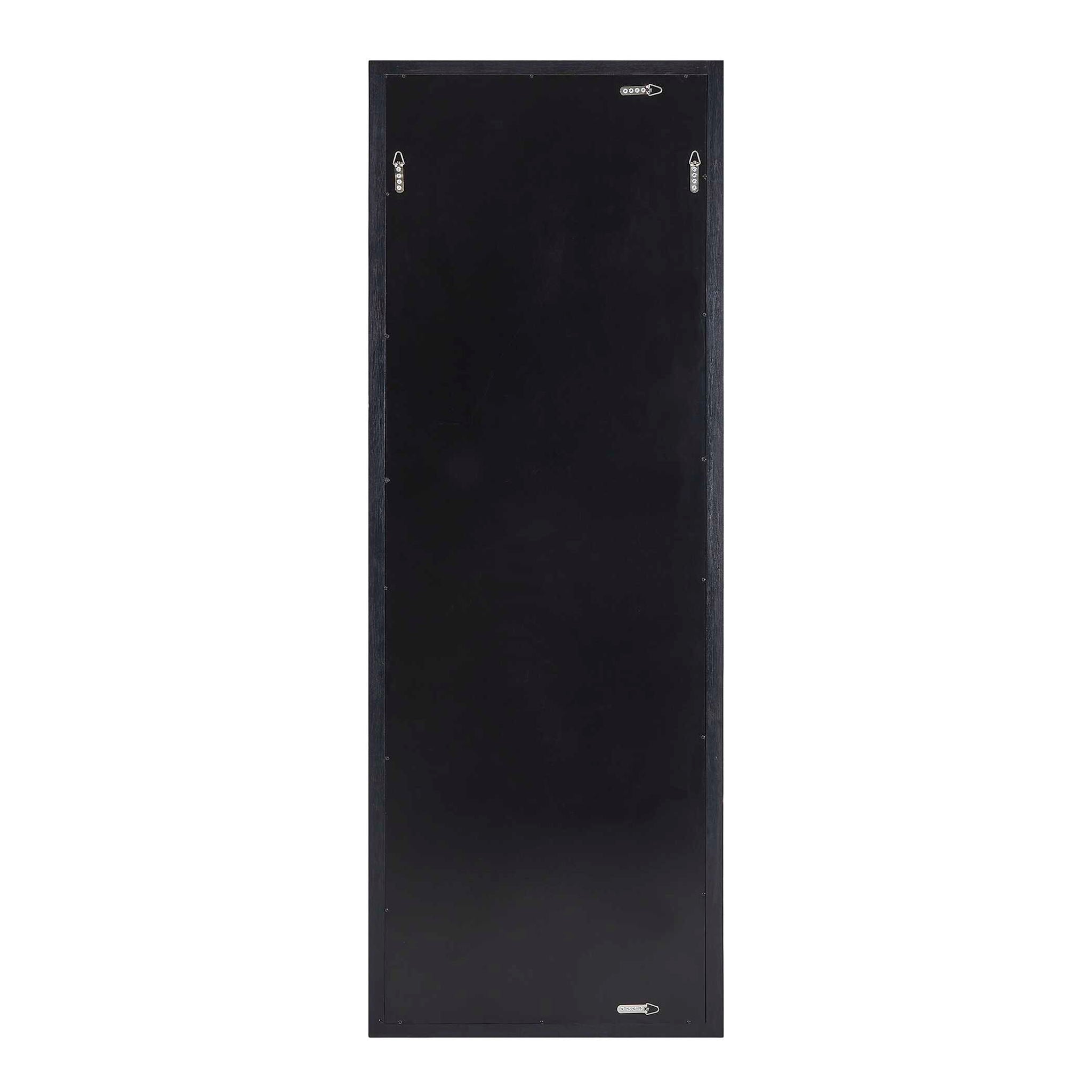 Stenton - Tall Wooden Mirror - Black