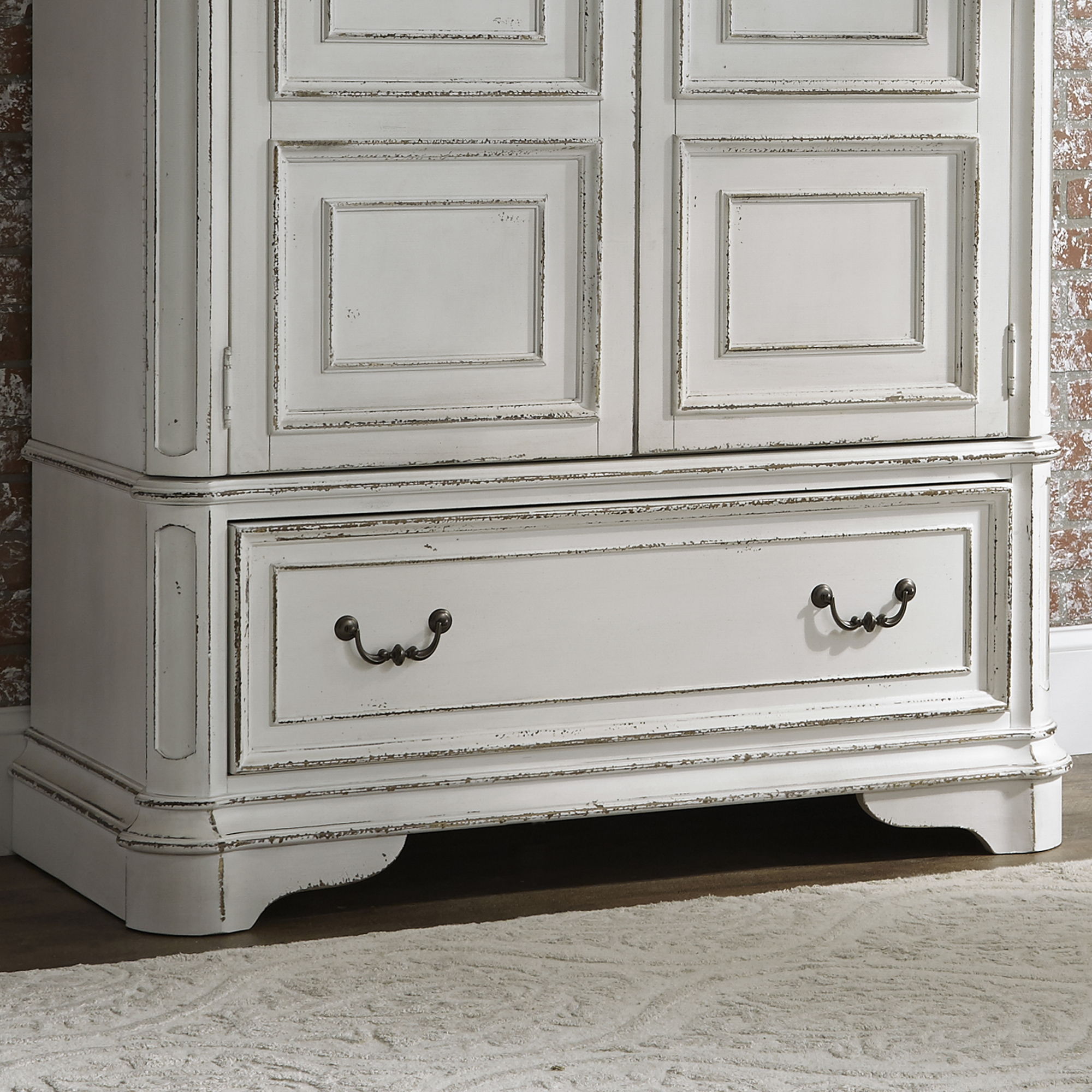 Magnolia Manor - Armoire Base - White