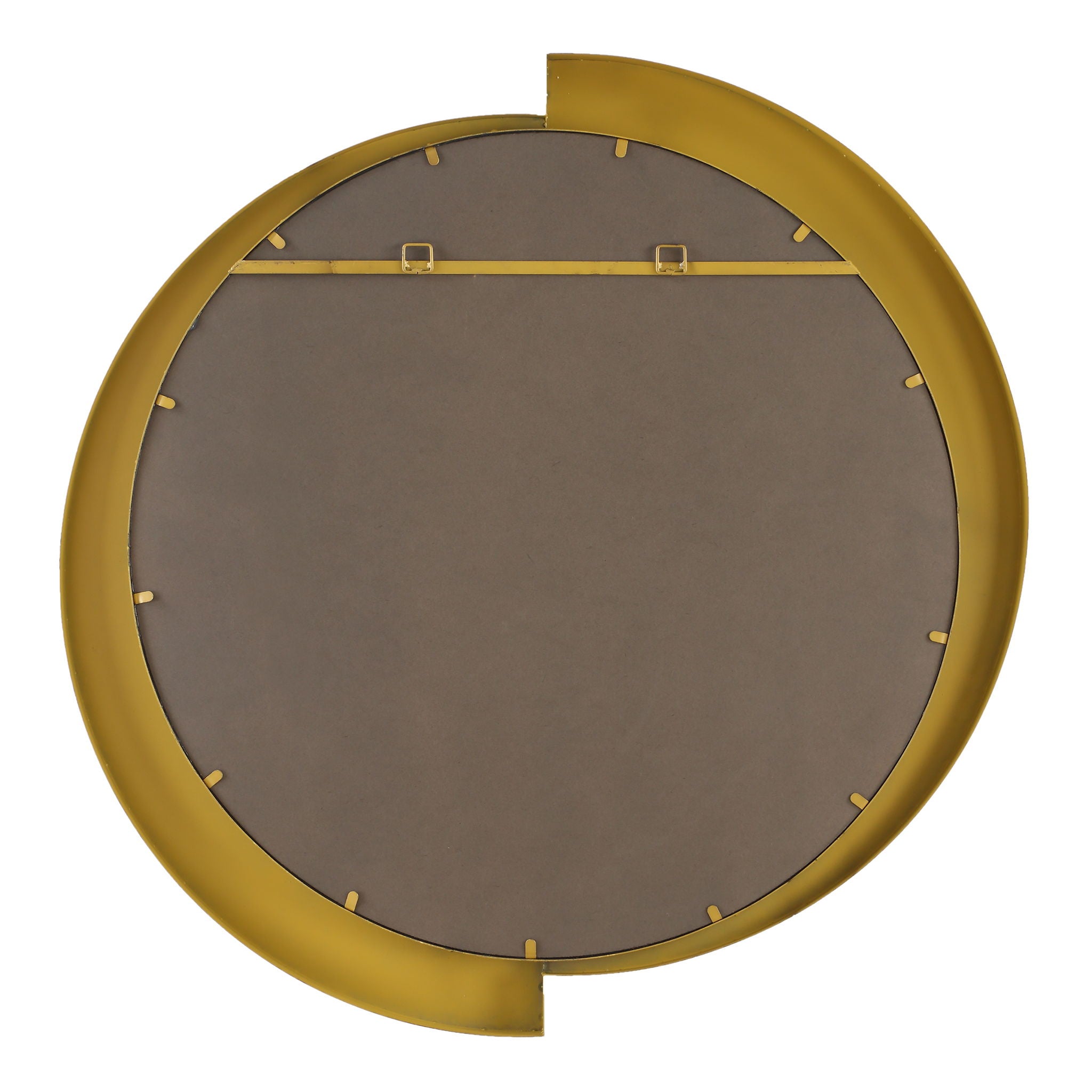 Reverse - Round Mirror - Dark Brown