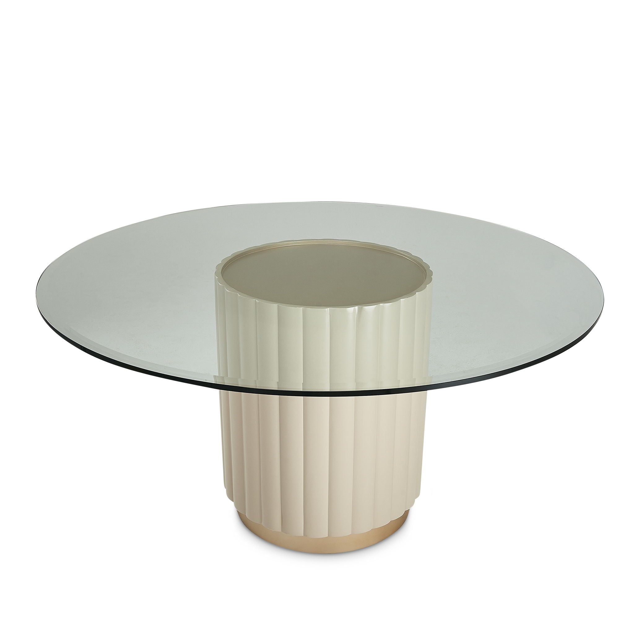 Malibu Crest - Round Dining Table - Chardonnay