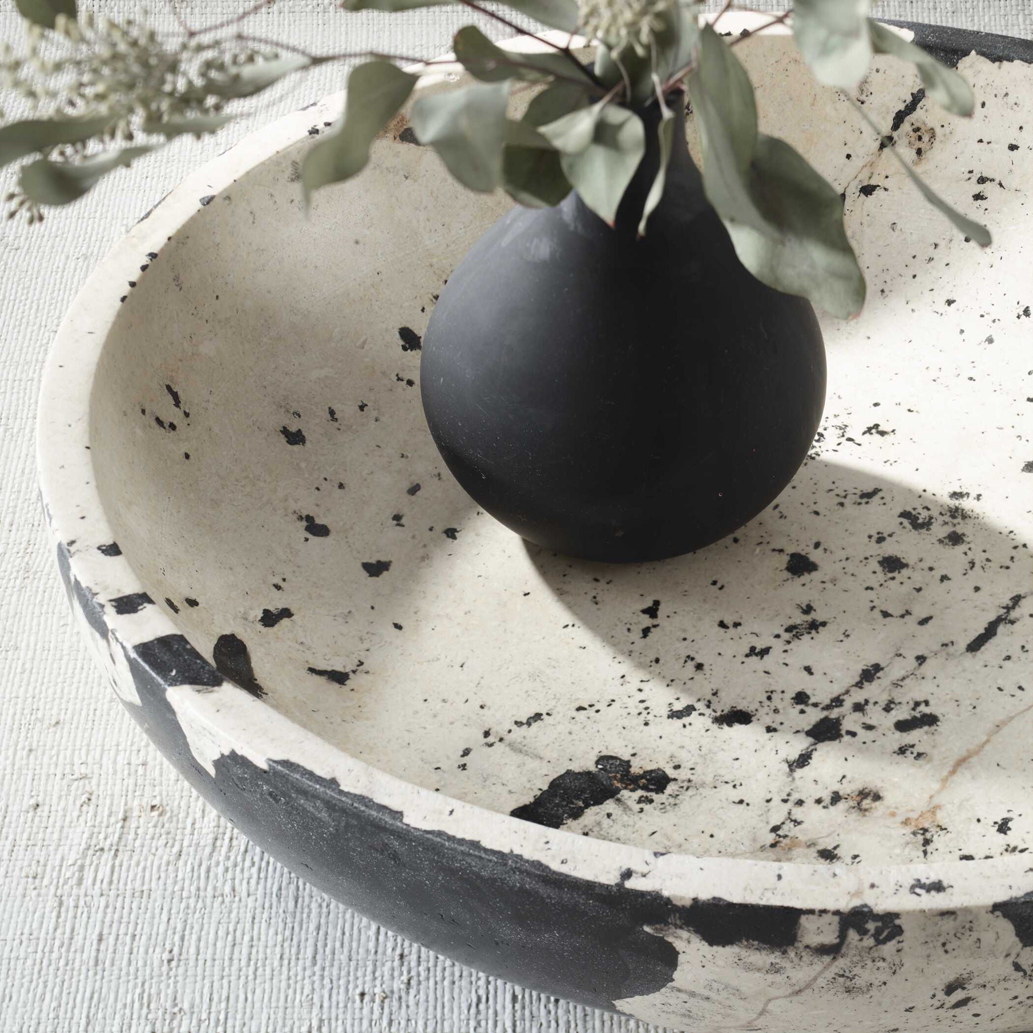 Nouveau - Limestone Bowl - White