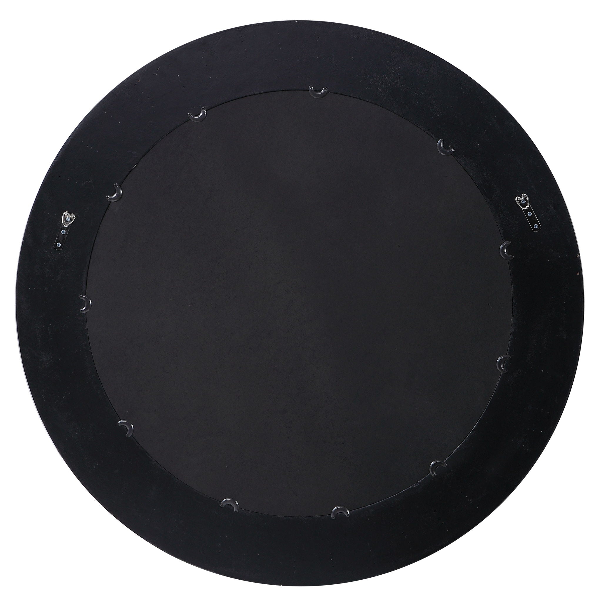 Frazier - Round Industrial Mirror - Black