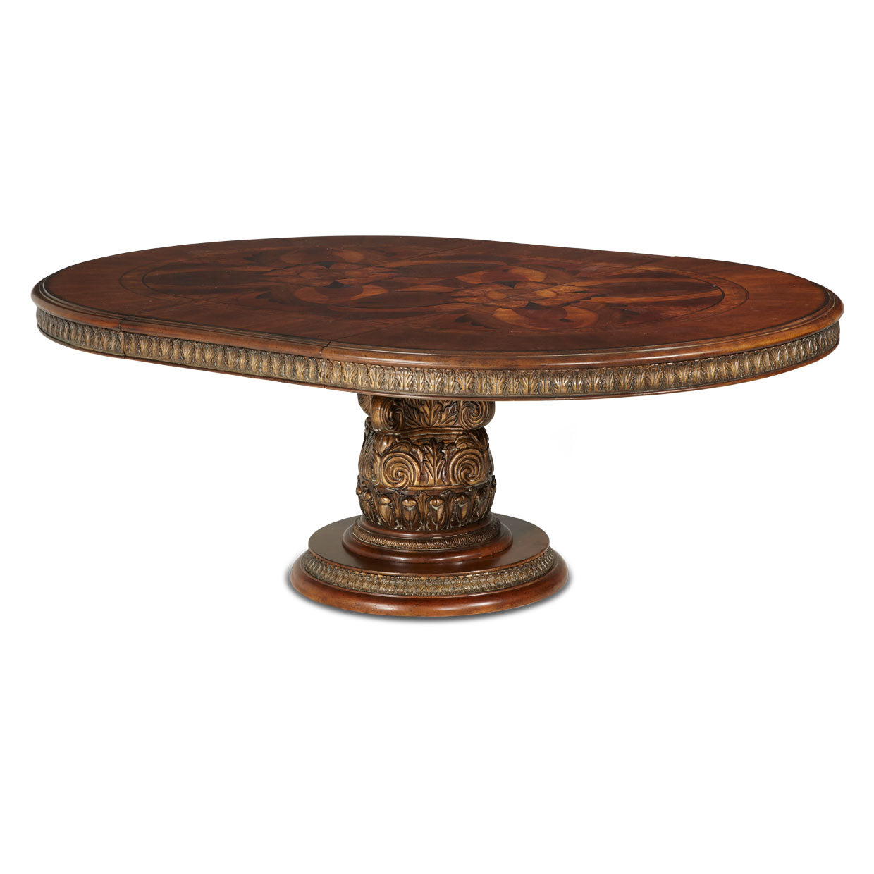 Villa Valencia Round Dining Table - Classic Chestnut