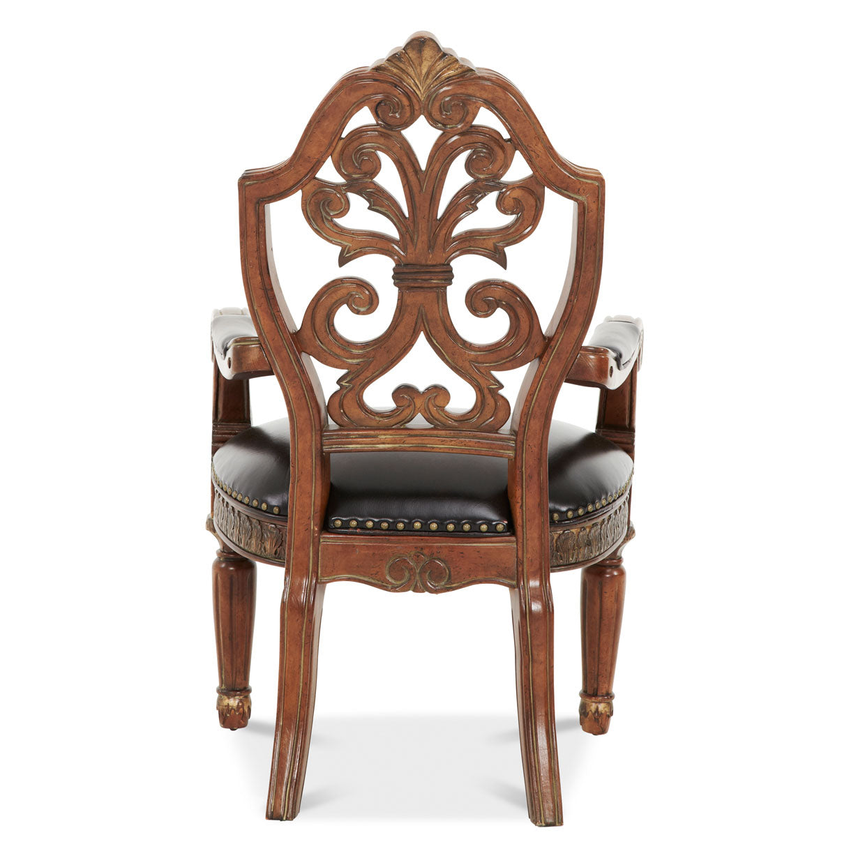 Villa Valencia Pull-up Desk Arm Chair - Classic Chestnut