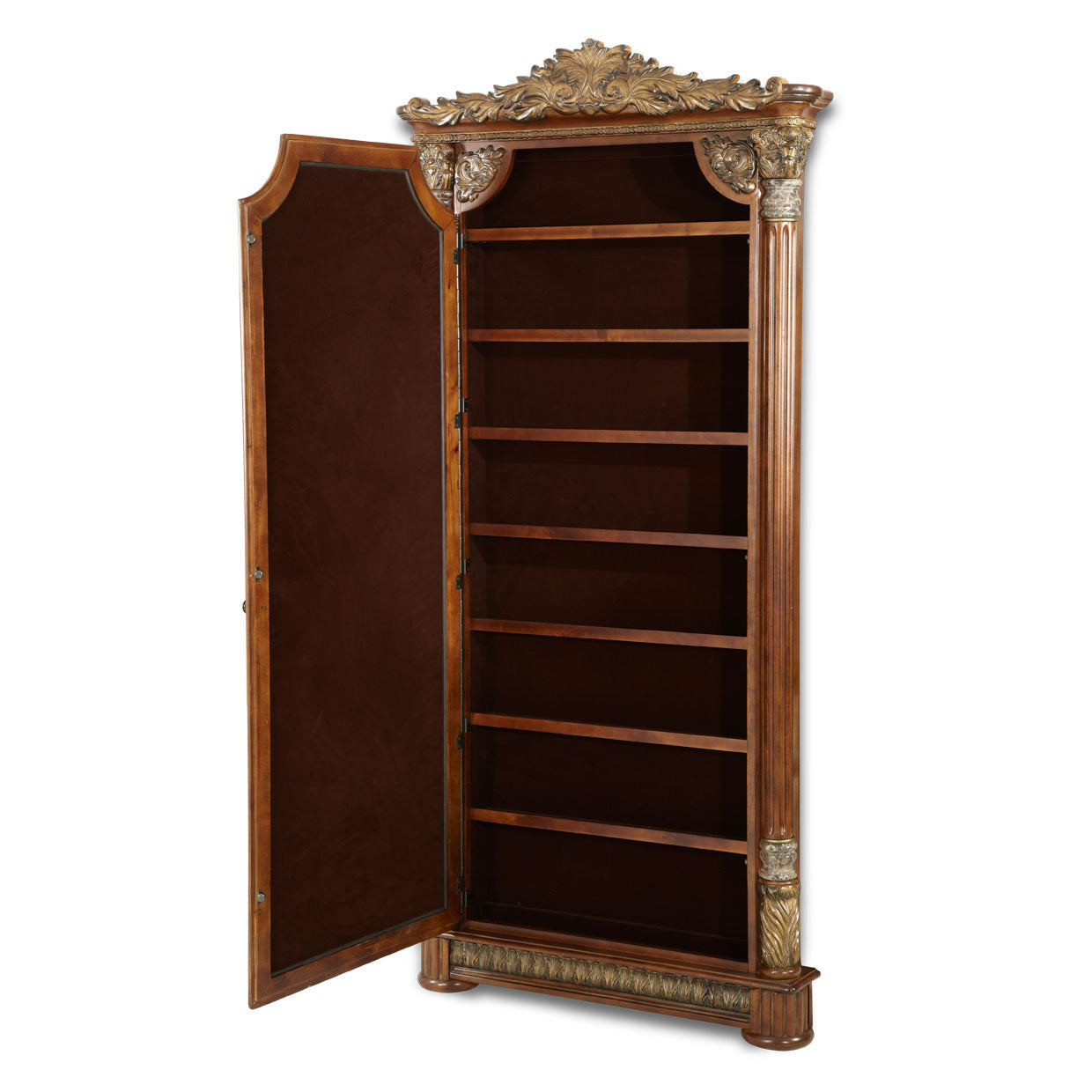 Villa Valencia Accent Floor Mirror - Classic Chestnut