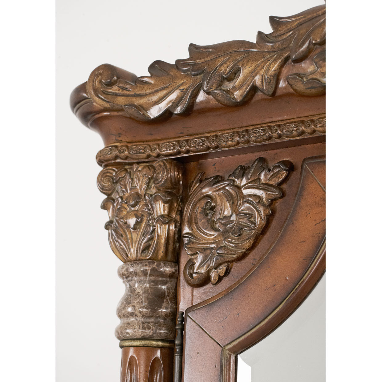 Villa Valencia Accent Floor Mirror - Classic Chestnut