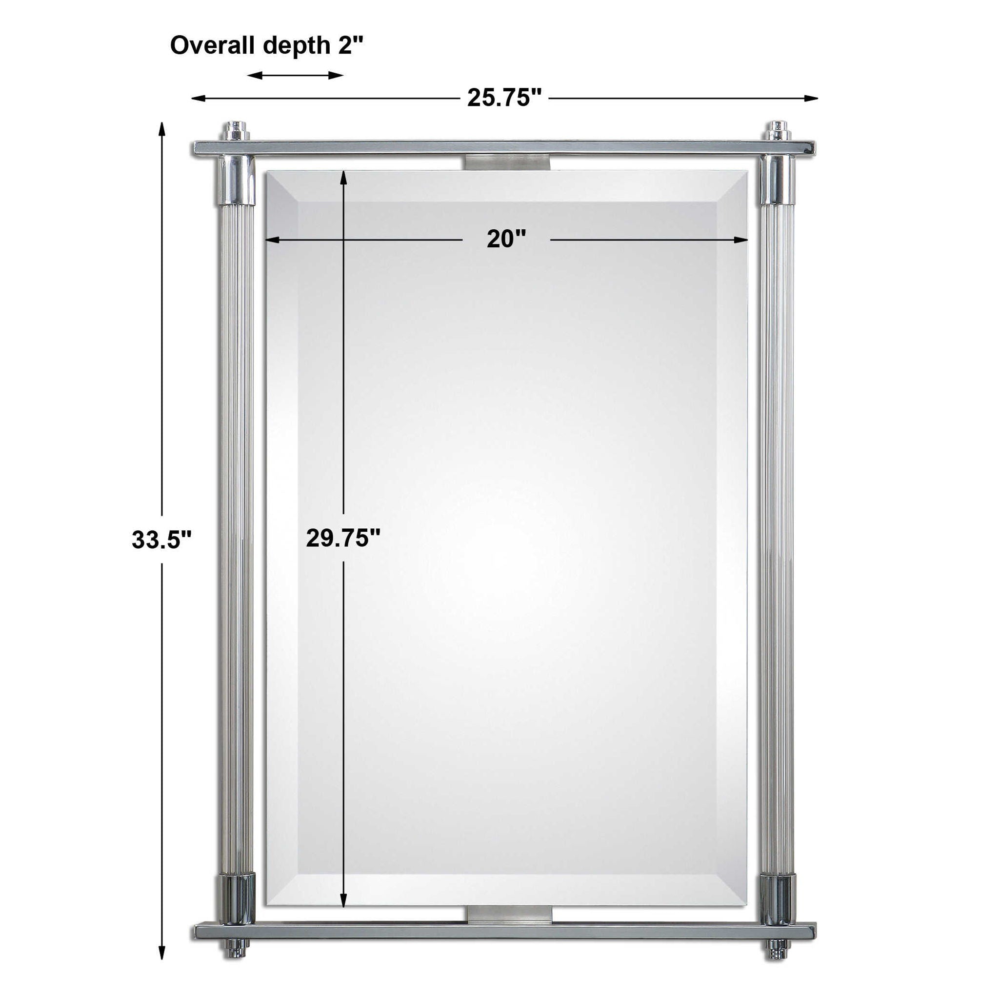 Adara - Vanity Mirror - Pearl Silver